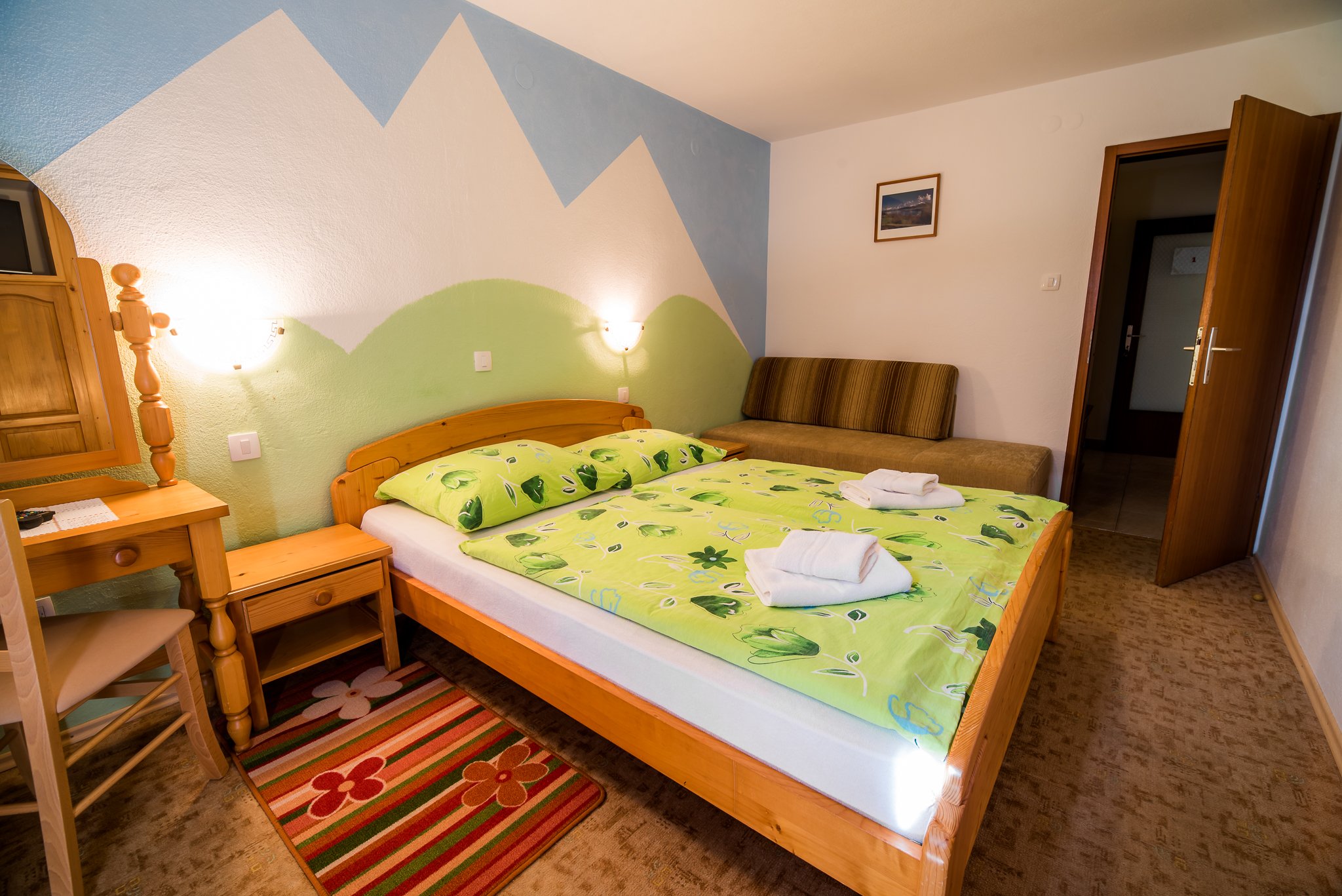 Natururlaub in Nemški Rovt: Kompaktes Doppelzimmer mit Garten