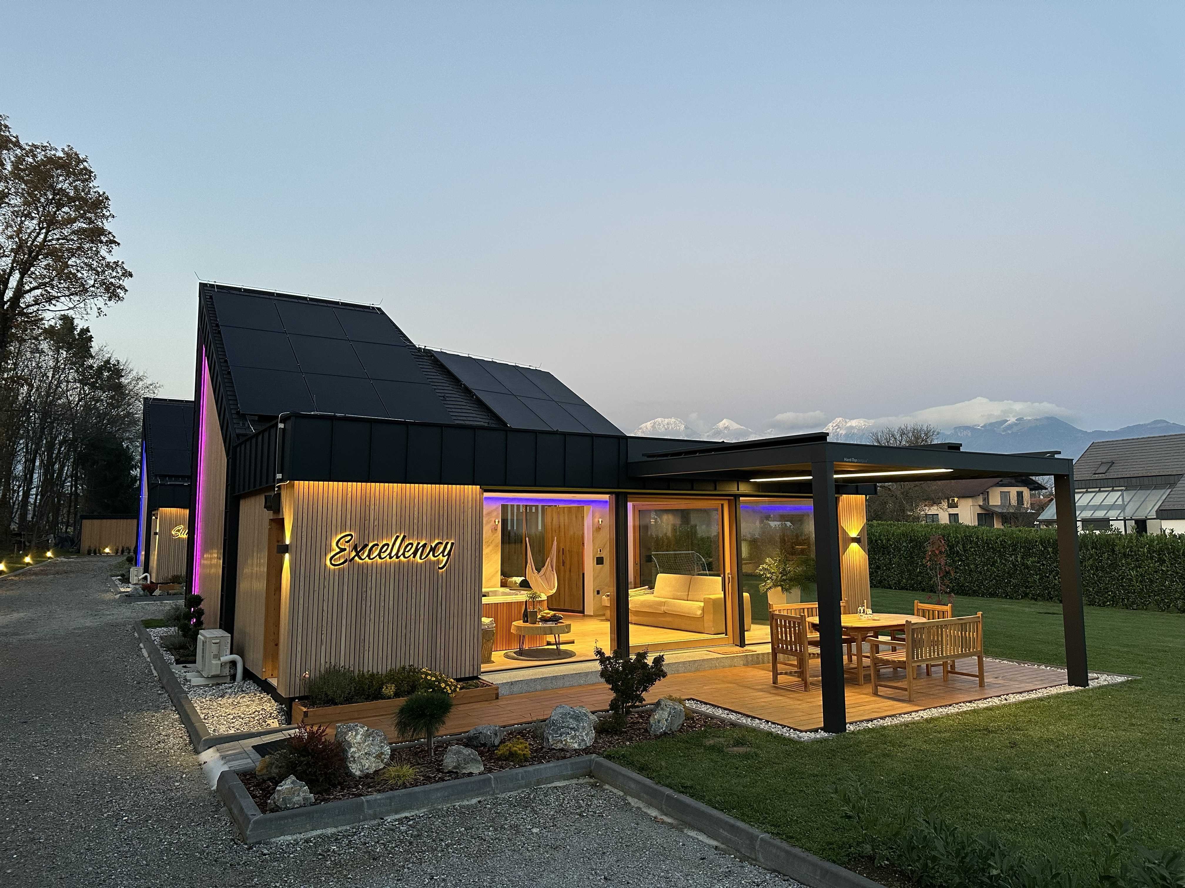Luxury Ferienhaus mit Terrasse, Whirlpool & Sauna