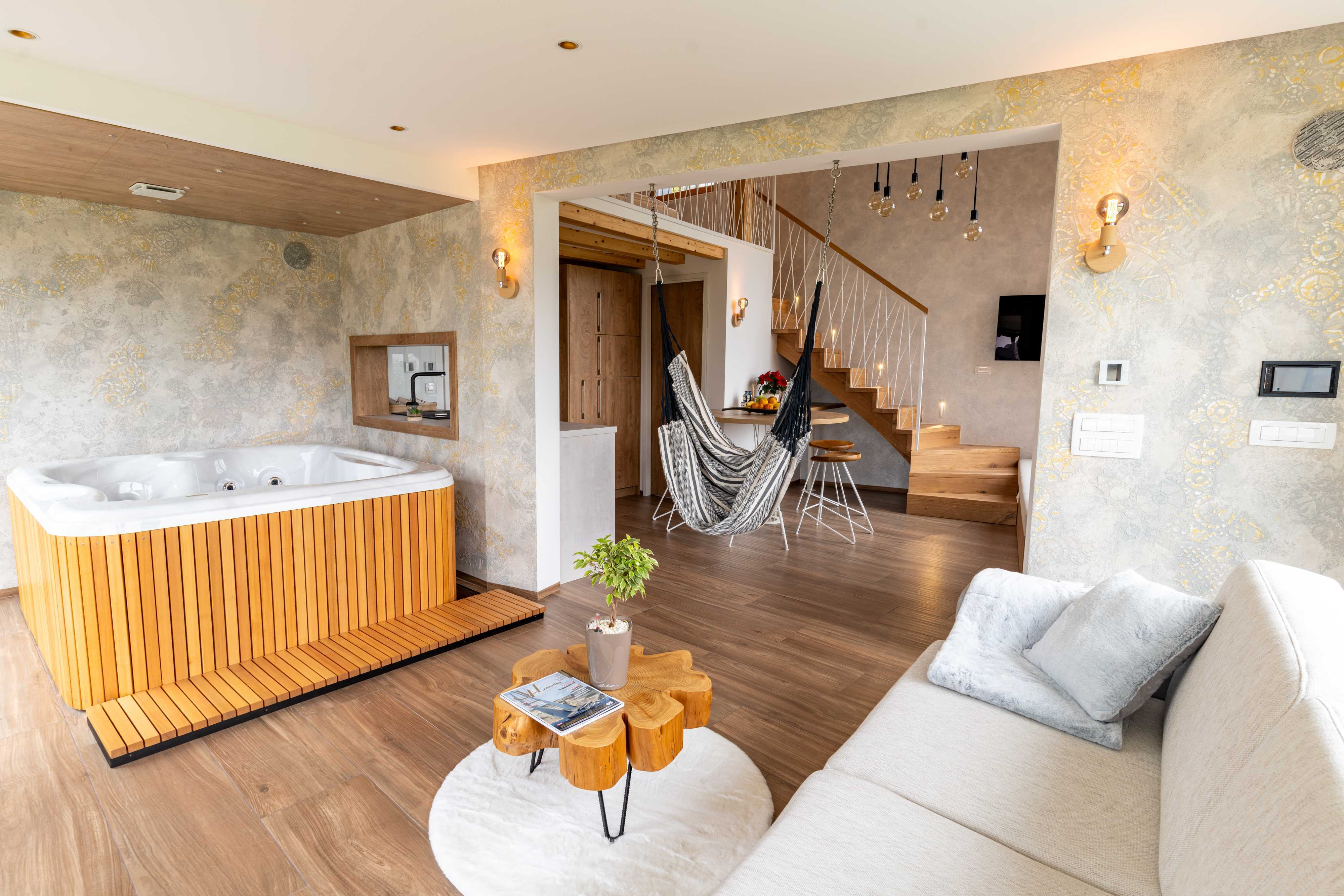 Ferienhaus mit Whirlpool & Terrasse