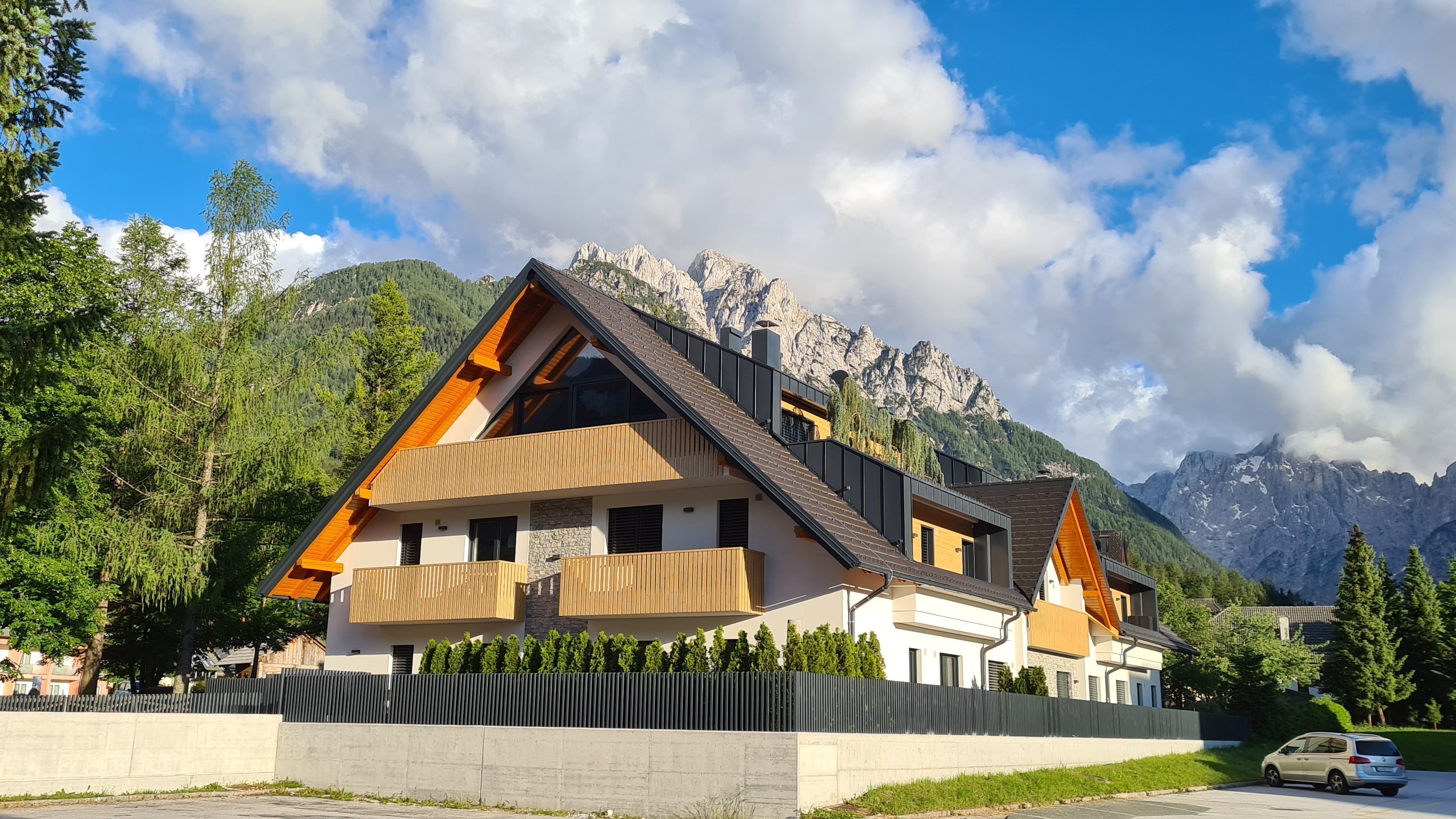 Ferienunterkunft in Kranjska Gora mit Terrasse und WLAN