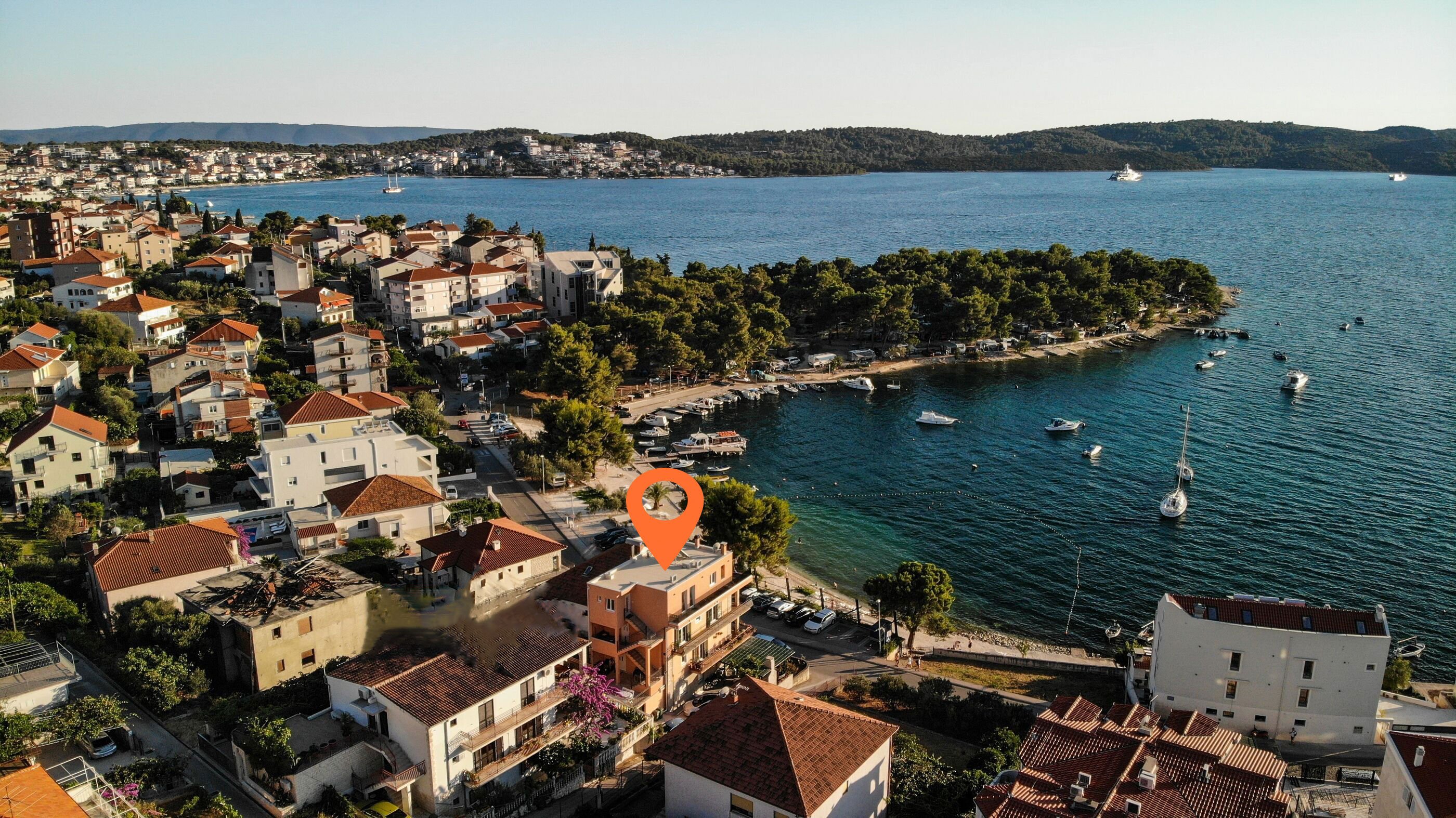 Ferienwohnung in Trogir mit Klima, Meerblick, Internet