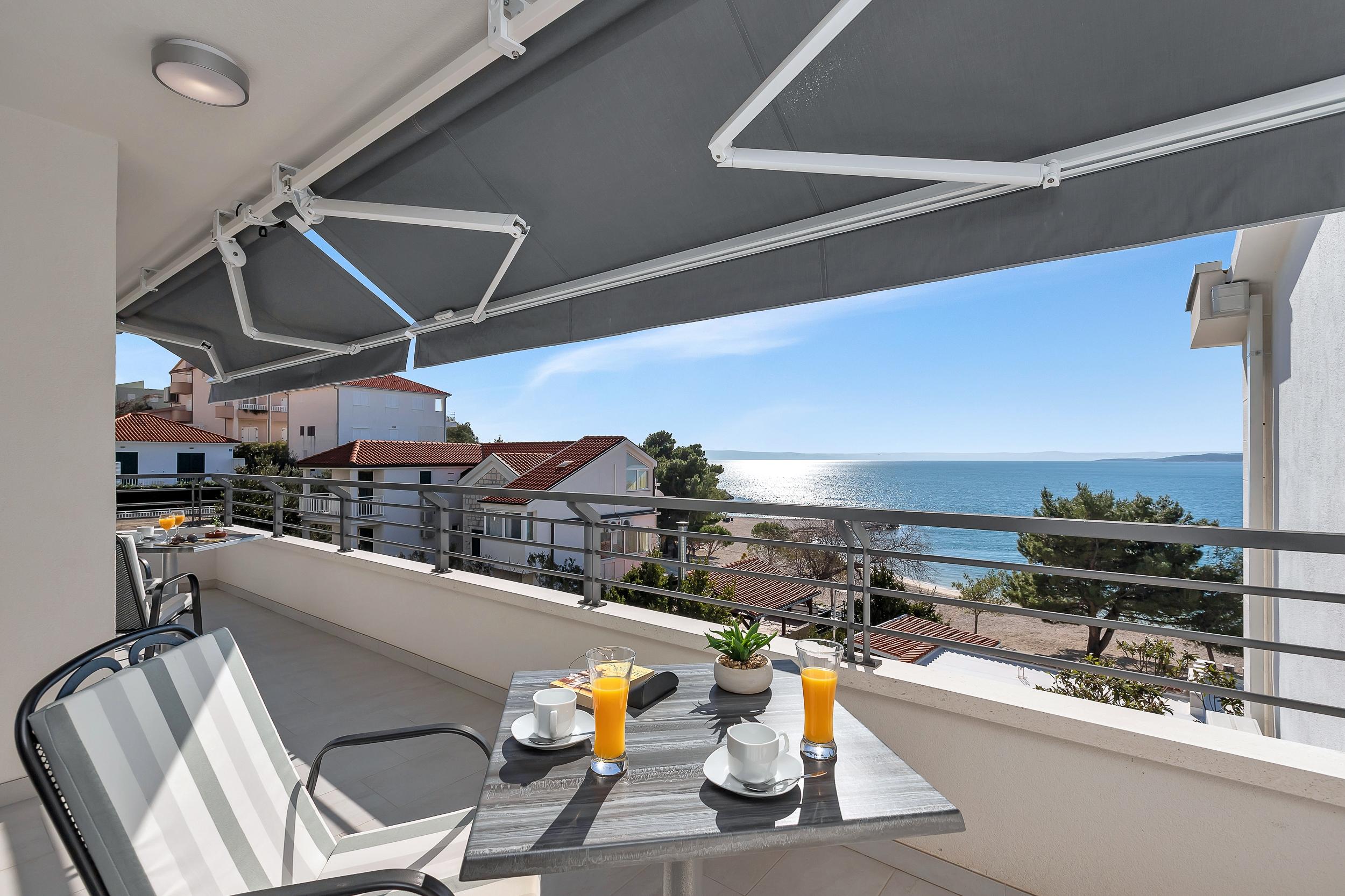 1-Zimmer-Ferienwohnung am Strand Baska Voda, Makarska A-2578-b