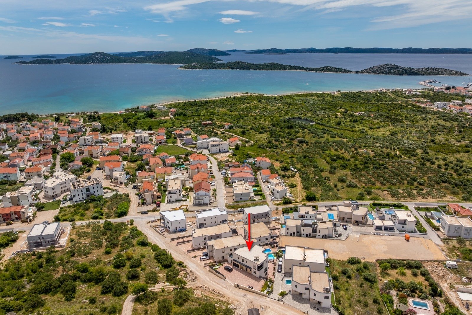4-Zimmer-Haus mit Terrasse und Meerblick Vodice K-25085