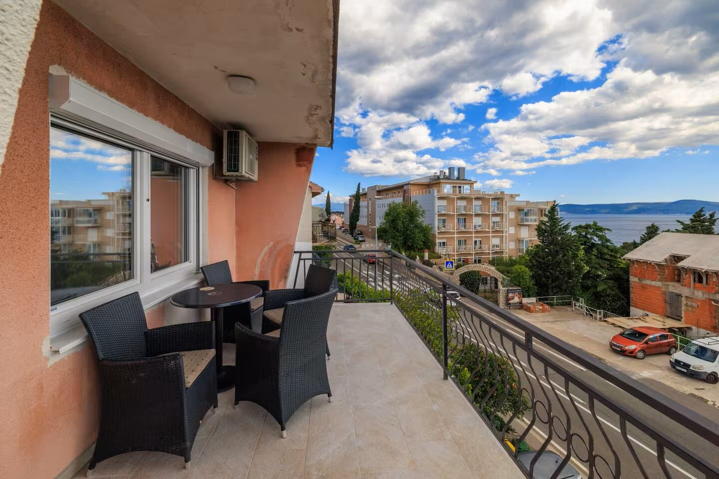 Ferienwohnung in Crikvenica mit Klima, Sat-TV, Meerblick