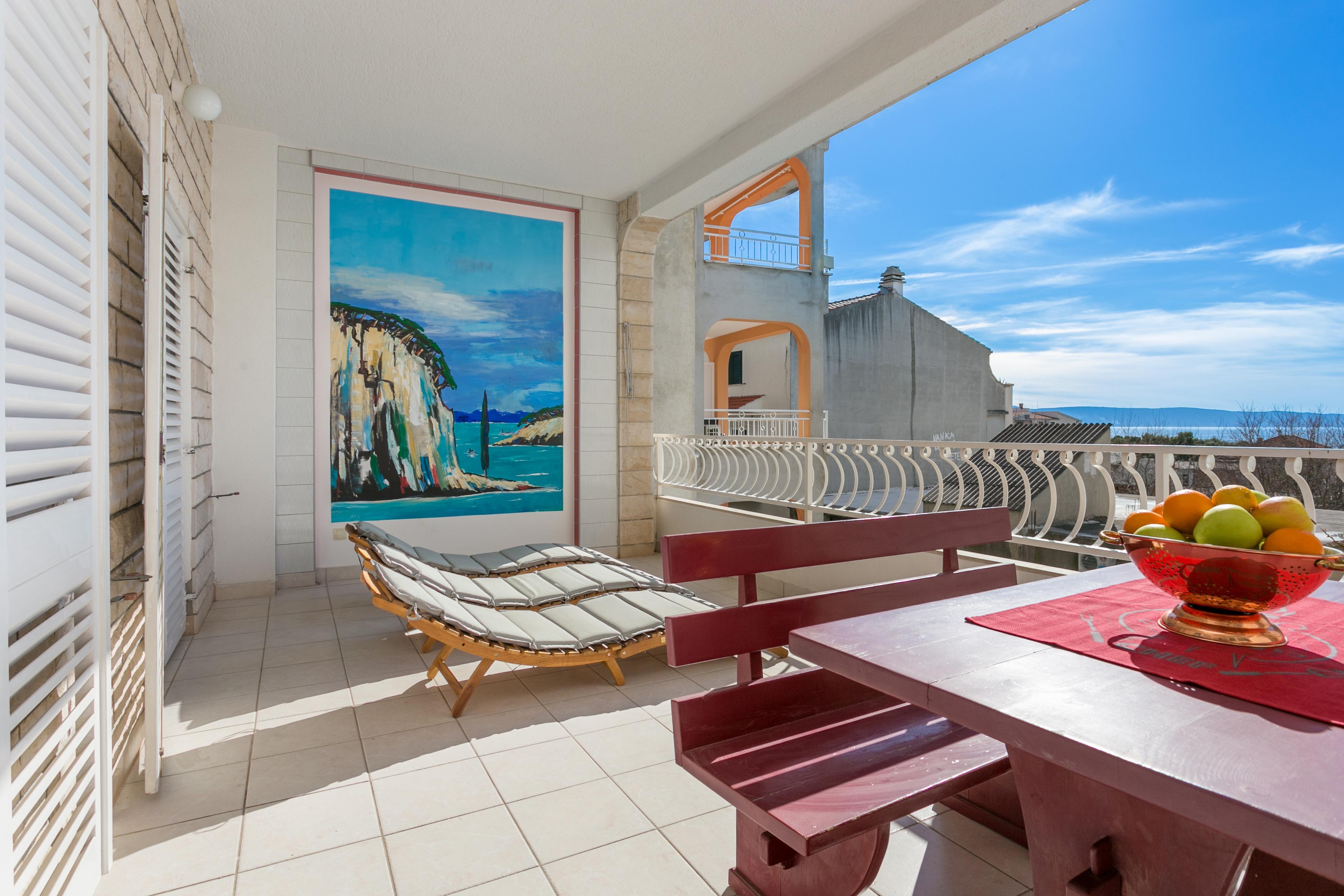 2-Zimmer-Ferienwohnung mit Terrasse und Meerblick Tucepi, Makarska A-2
