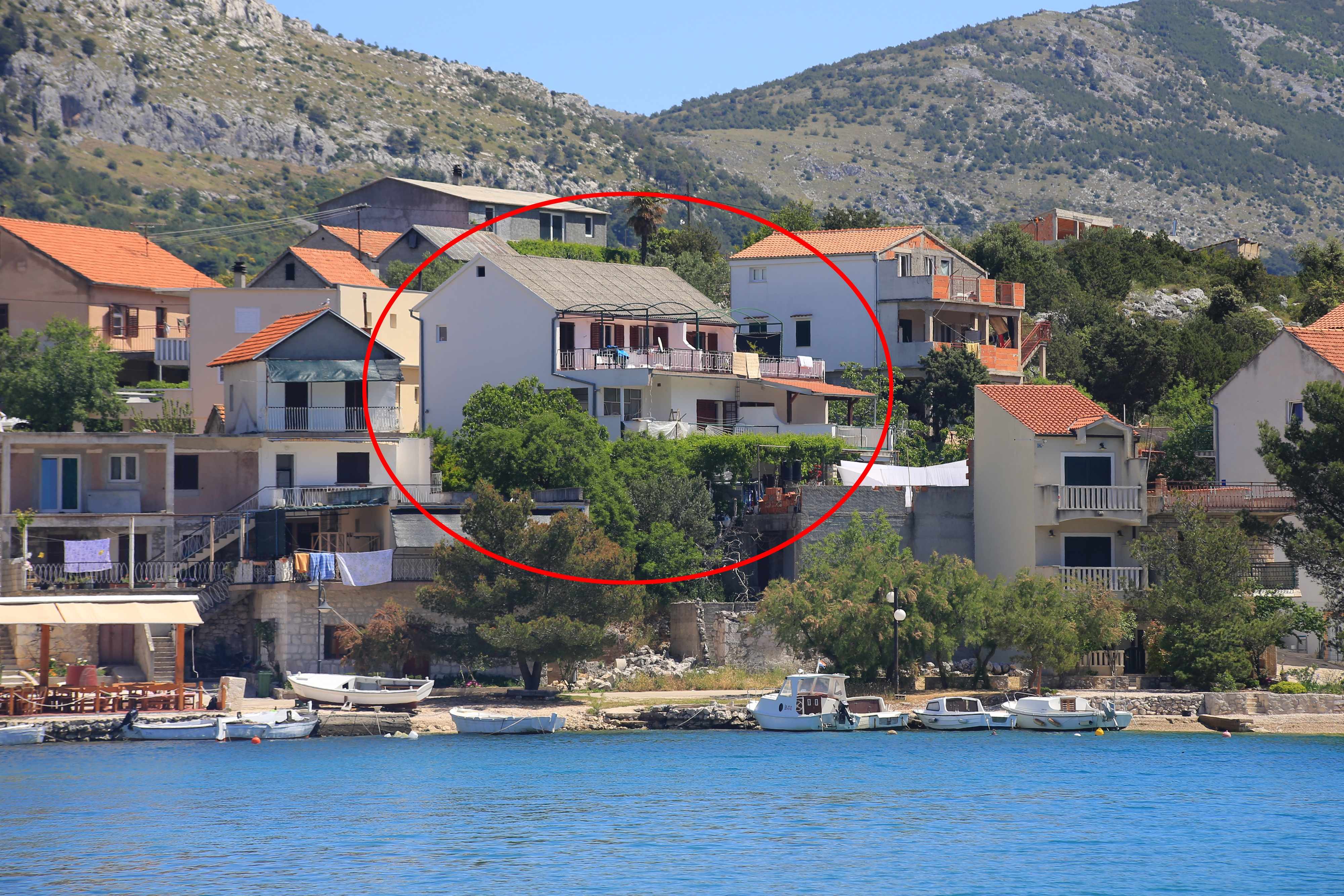2-Zimmer-Ferienwohnung am Strand Grebastica, Sibenik A-480-a