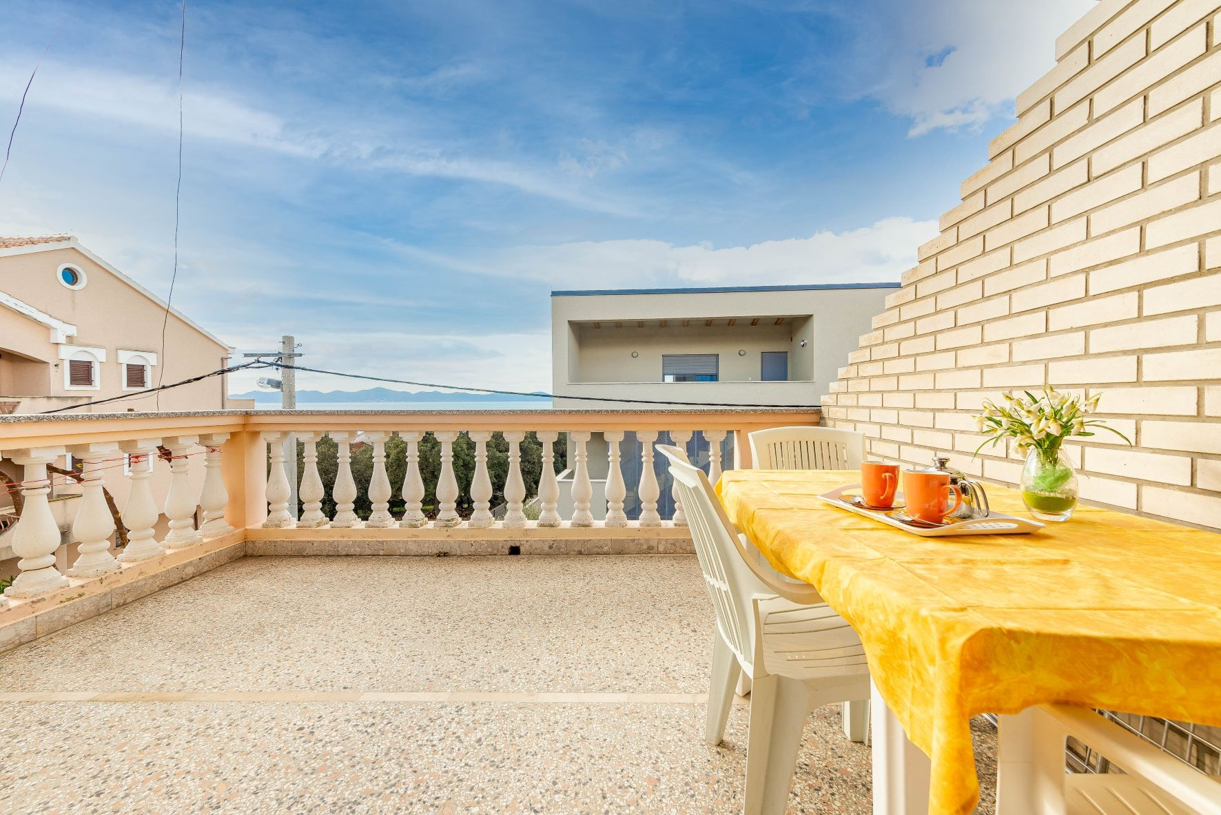 1-Zimmer-Ferienwohnung mit Terrasse und Meerblick Kozino, Zadar A-5749