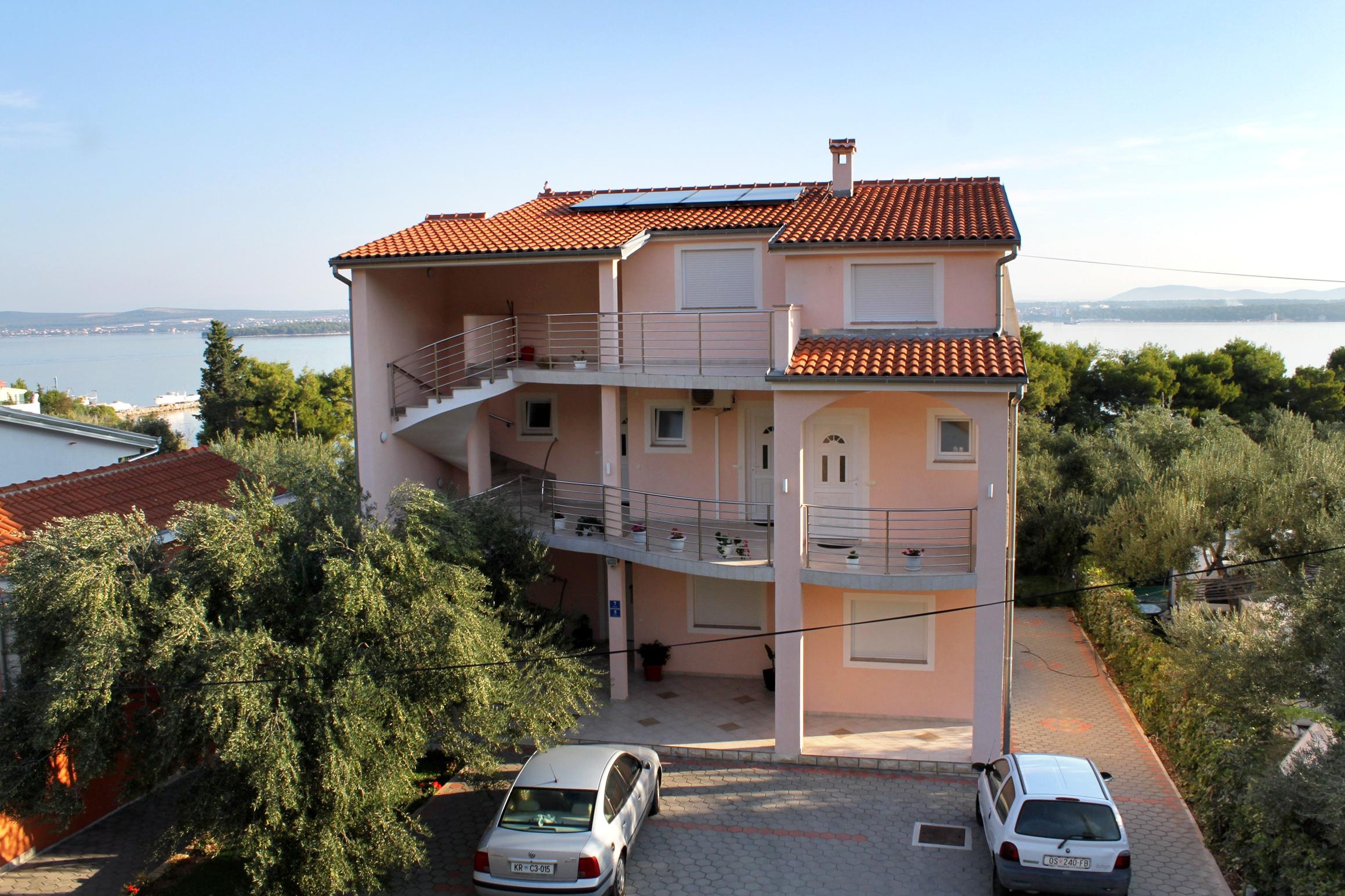 1-Zimmer-Ferienwohnung mit Terrasse und Meerblick Tkon, Pasman A-6215-
