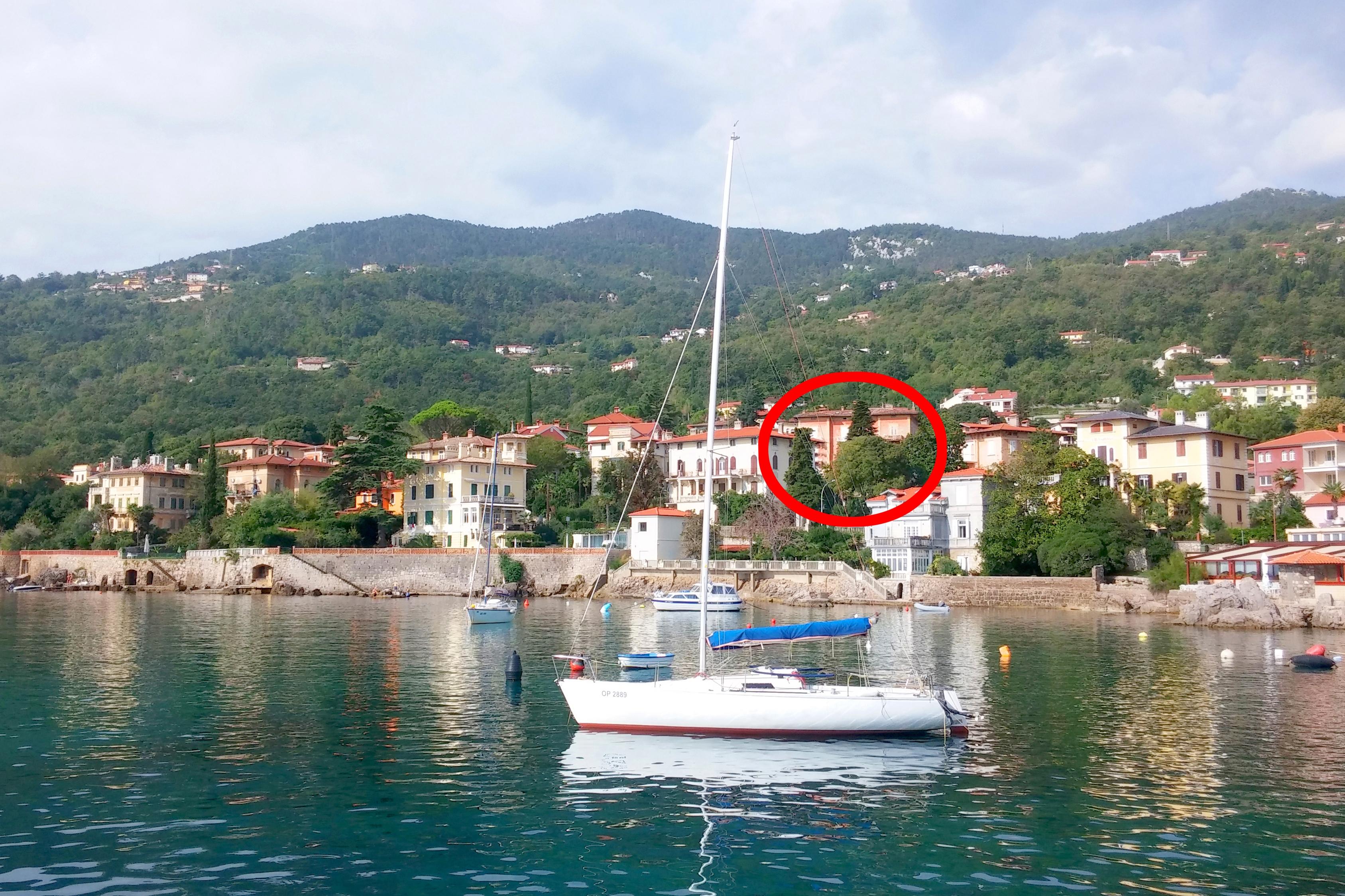2-Zimmer-Ferienwohnung mit Terrasse Lovran, Opatija A-7856-a