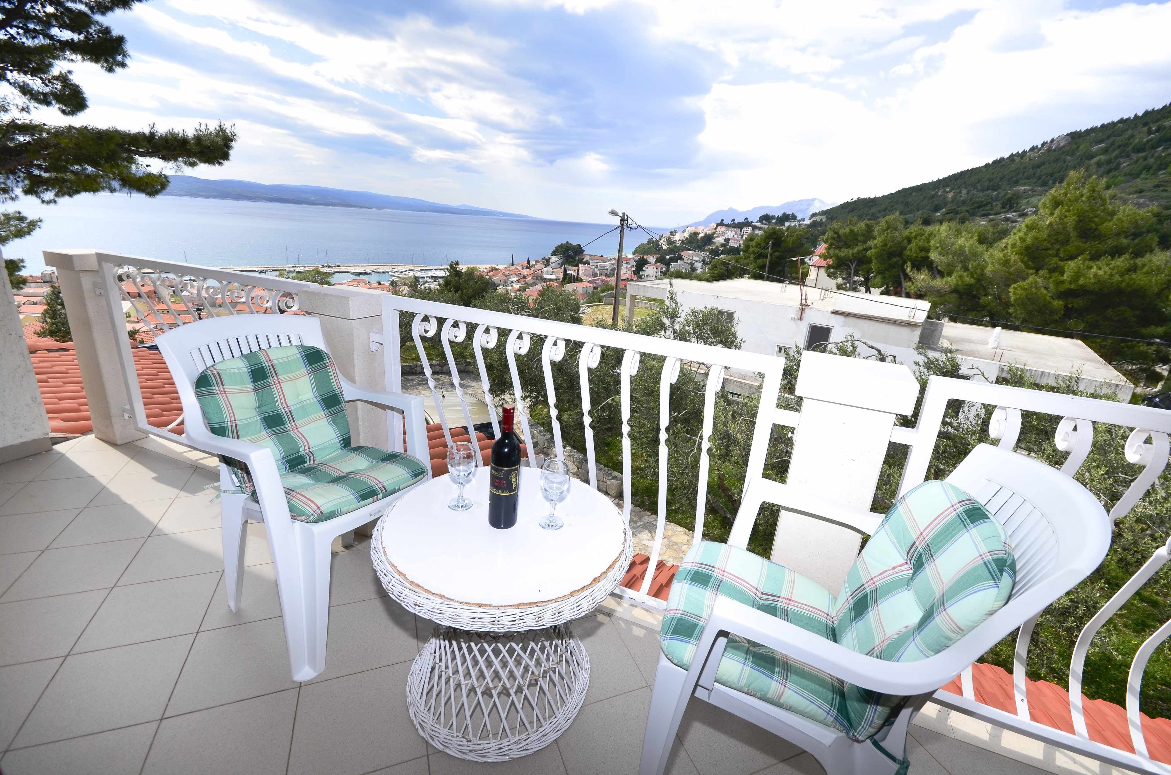 Studio Appartement mit Balkon und Meerblick Baska Voda (Makarska) AS-1