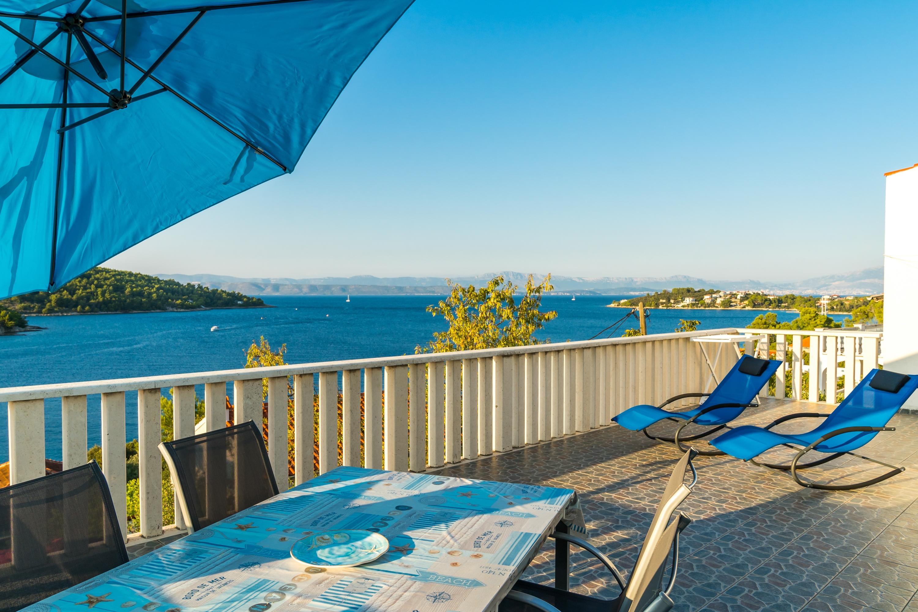 1-Zimmer-Ferienwohnung mit Terrasse und Meerblick Necujam, Solta A-167