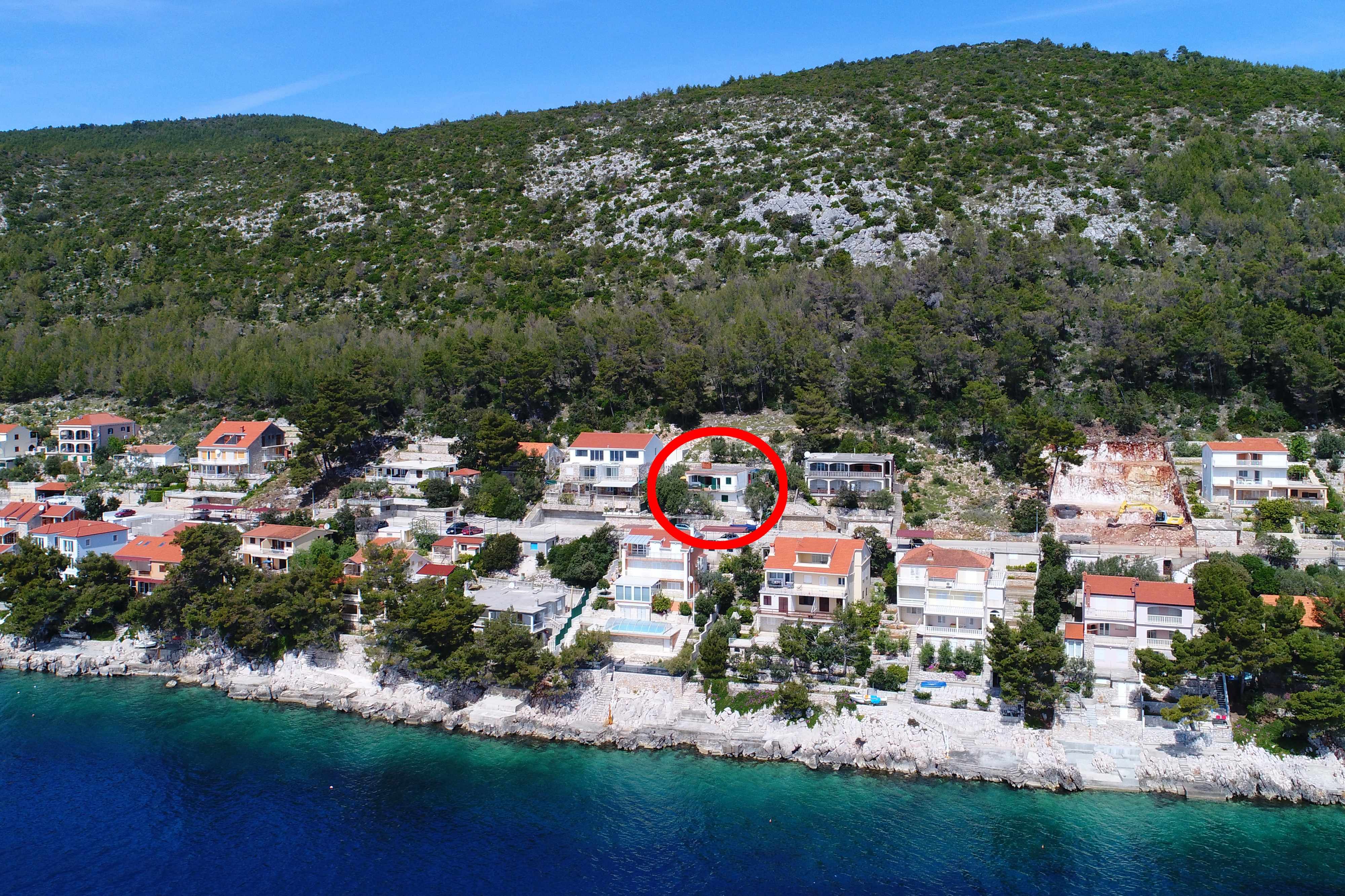 3-Zimmer-Ferienwohnung mit Terrasse und Meerblick Prizba, Korcula A-18