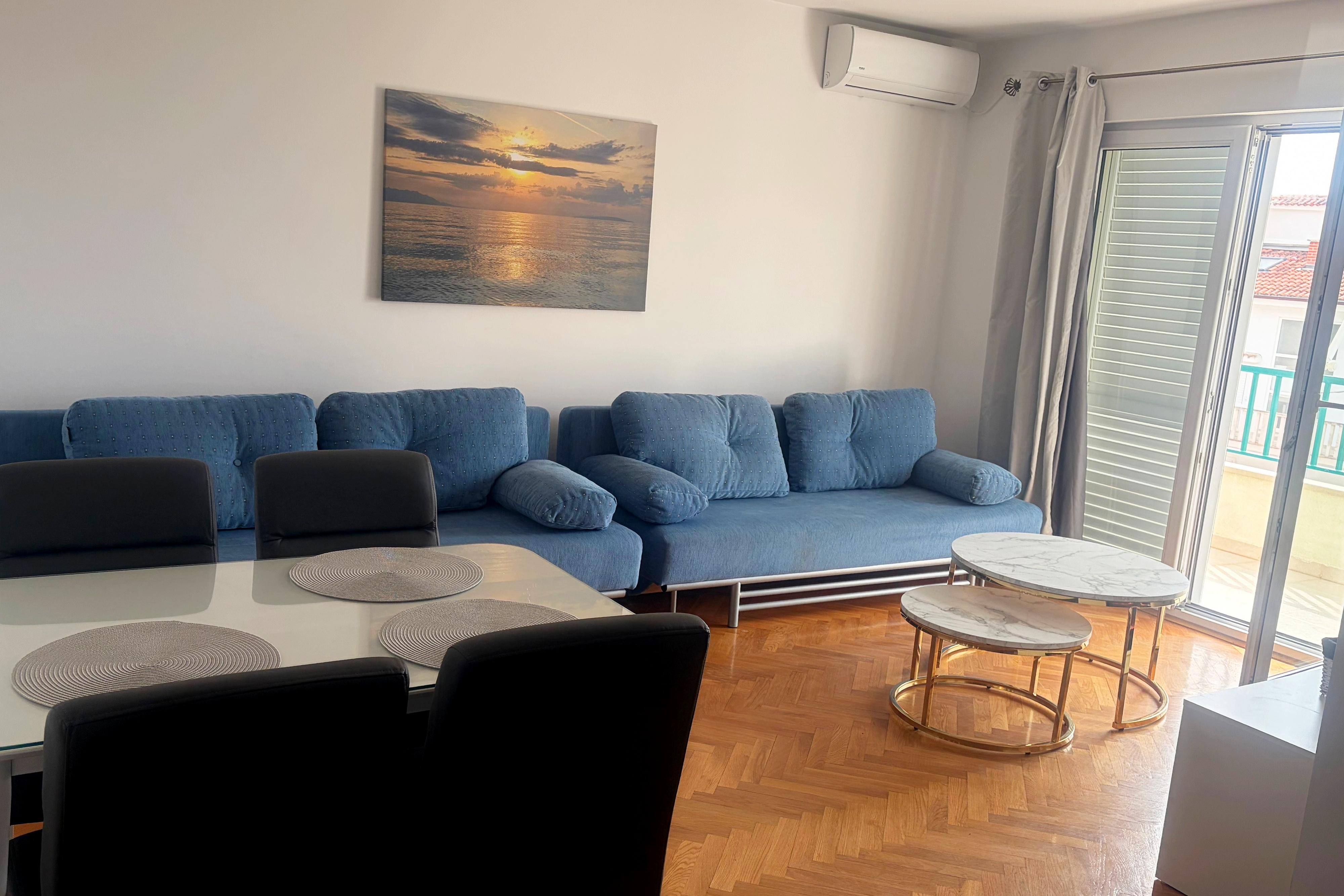 1-Zimmer-Ferienwohnung mit Balkon und Meerblick Makarska A-18170-a