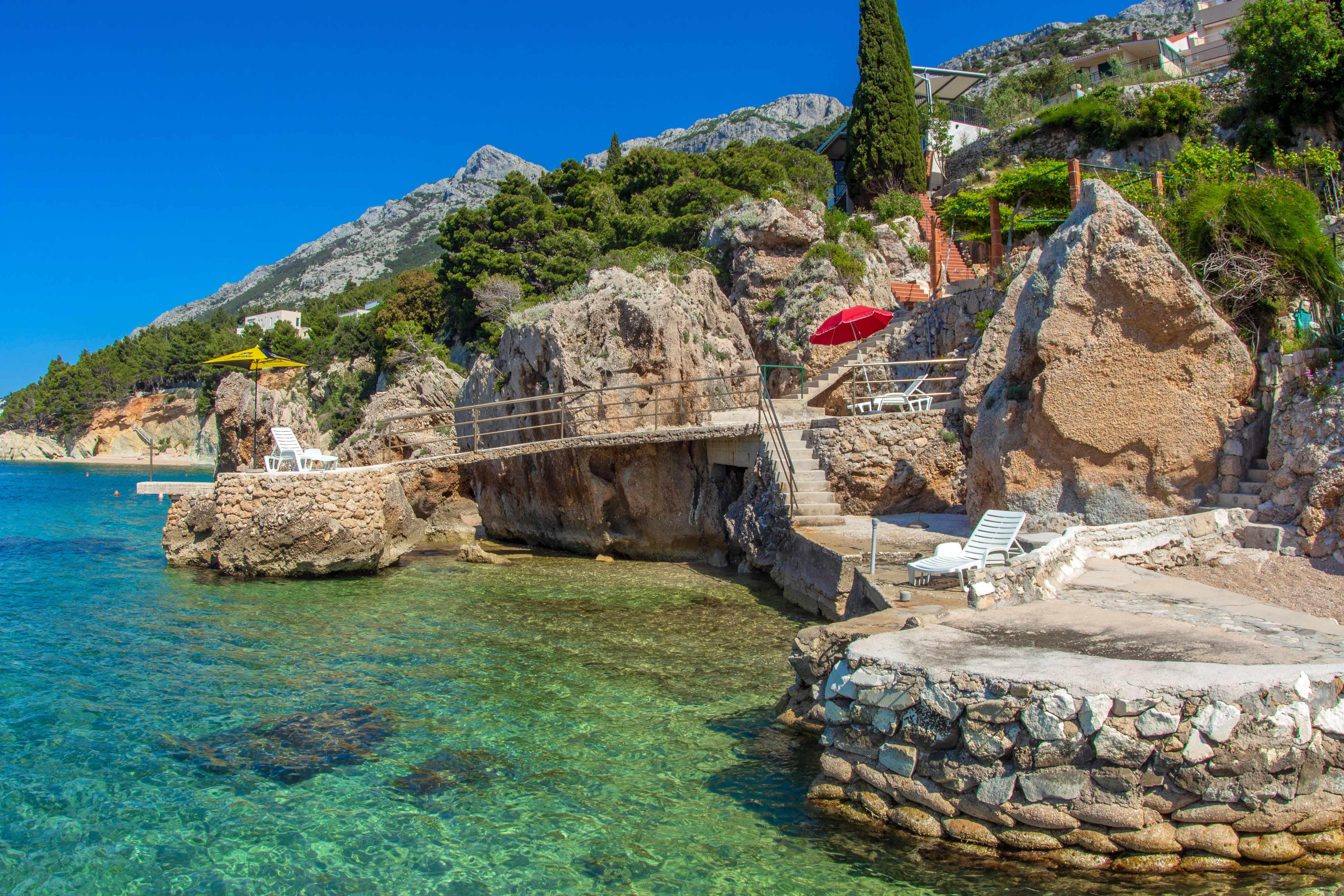 1-Zimmer-Ferienwohnung am Strand Pisak, Omis A-18610-a