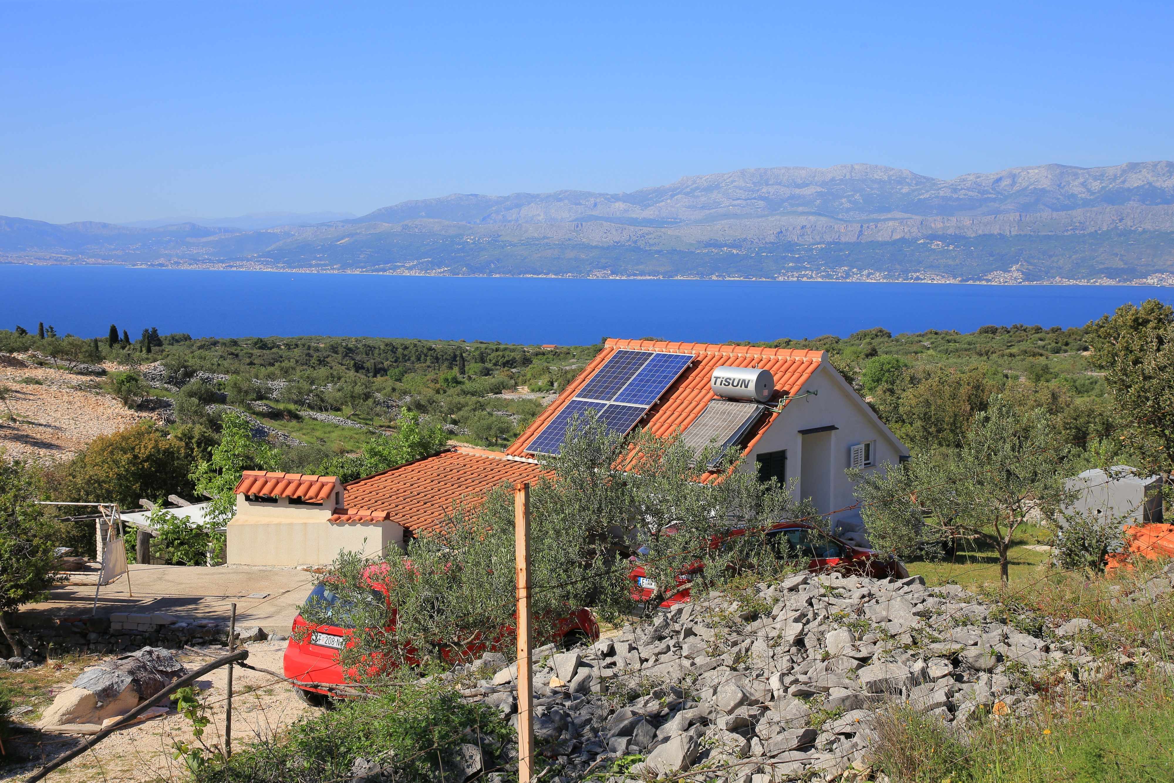 1-Zimmer-Haus mit Terrasse und Meerblick Skrip, Brac K-18944