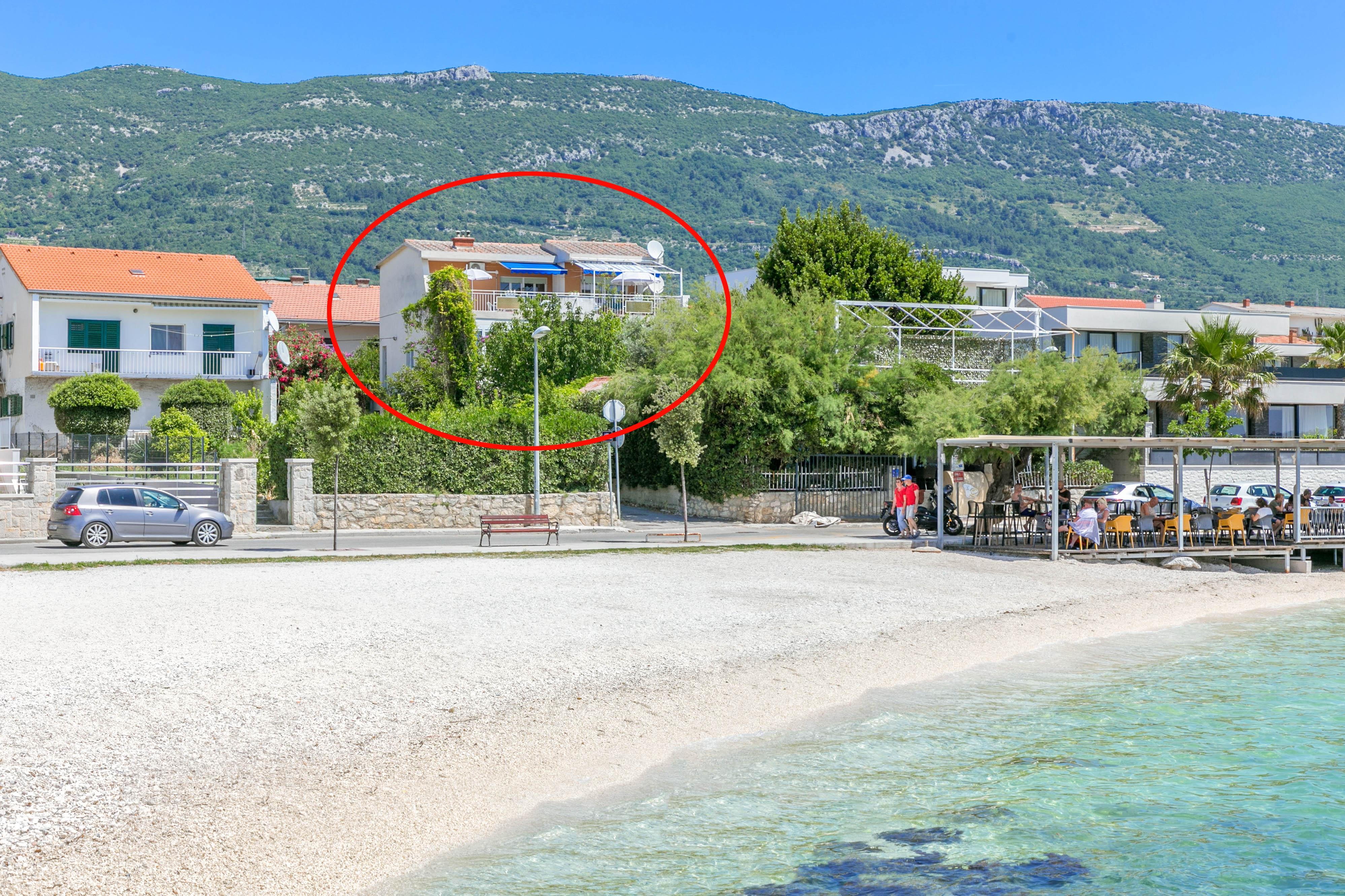 2-Zimmer-Ferienwohnung mit Terrasse und Meerblick Kastel Stari, Kastel