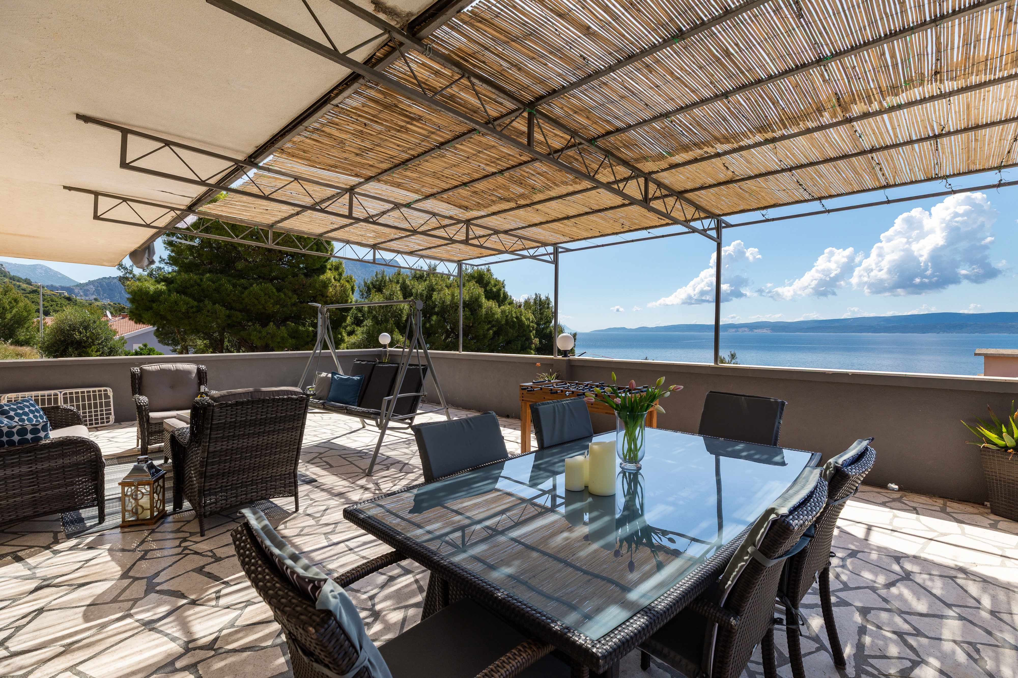3-Zimmer-Ferienwohnung mit Terrasse und Meerblick Duce, Omis A-4663-b