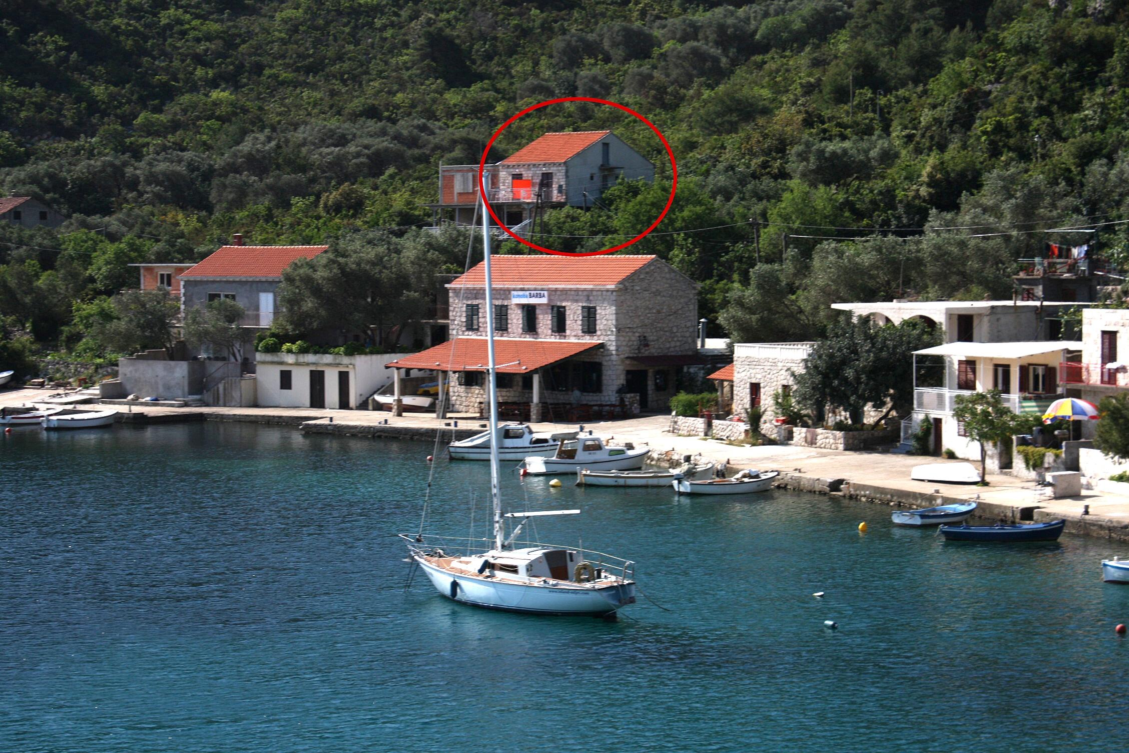 3-Zimmer-Ferienwohnung am Strand Prozurska Luka, Mljet A-4939-a