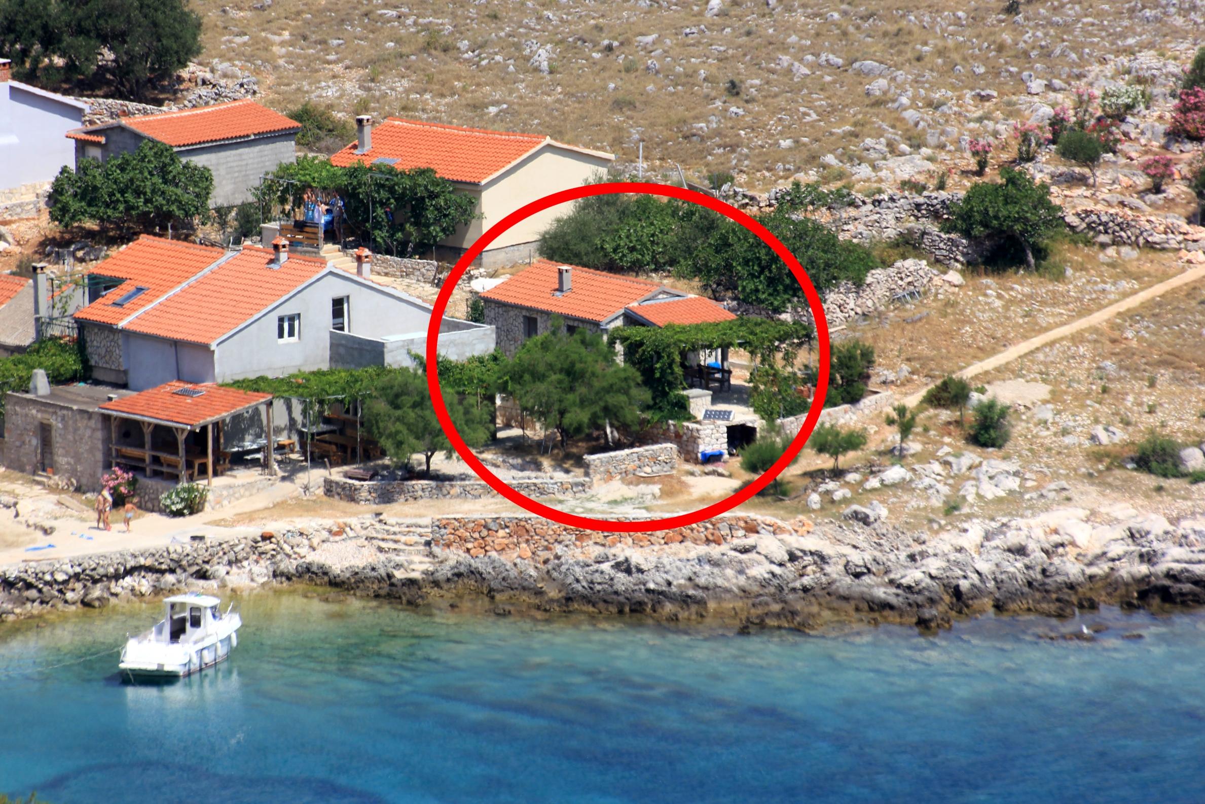 1-Zimmer-Haus am Strand Bucht Statival, Kornati K-8164