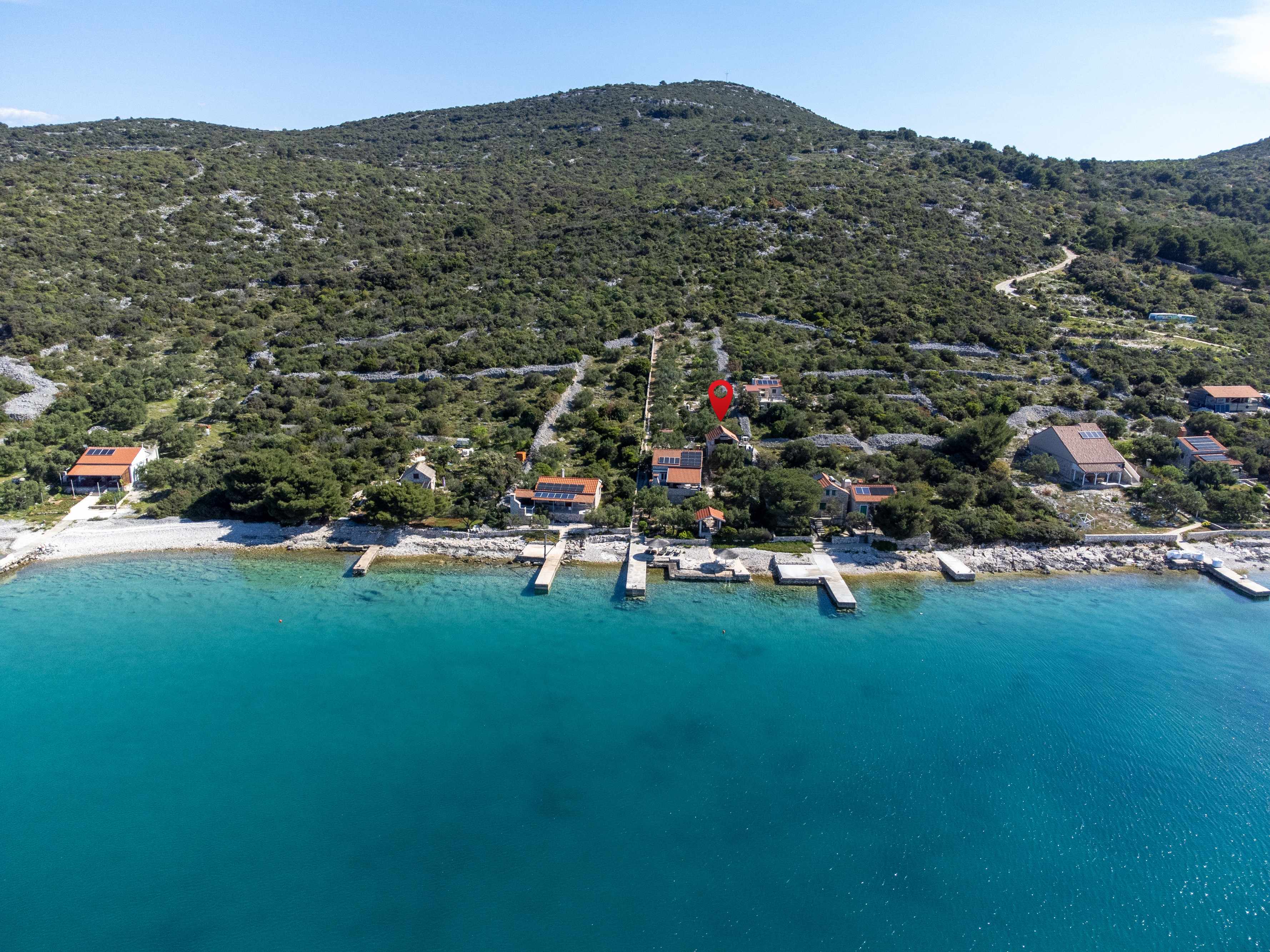 1-Zimmer-Haus am Strand Bucht Vitane, Pasman K-8484