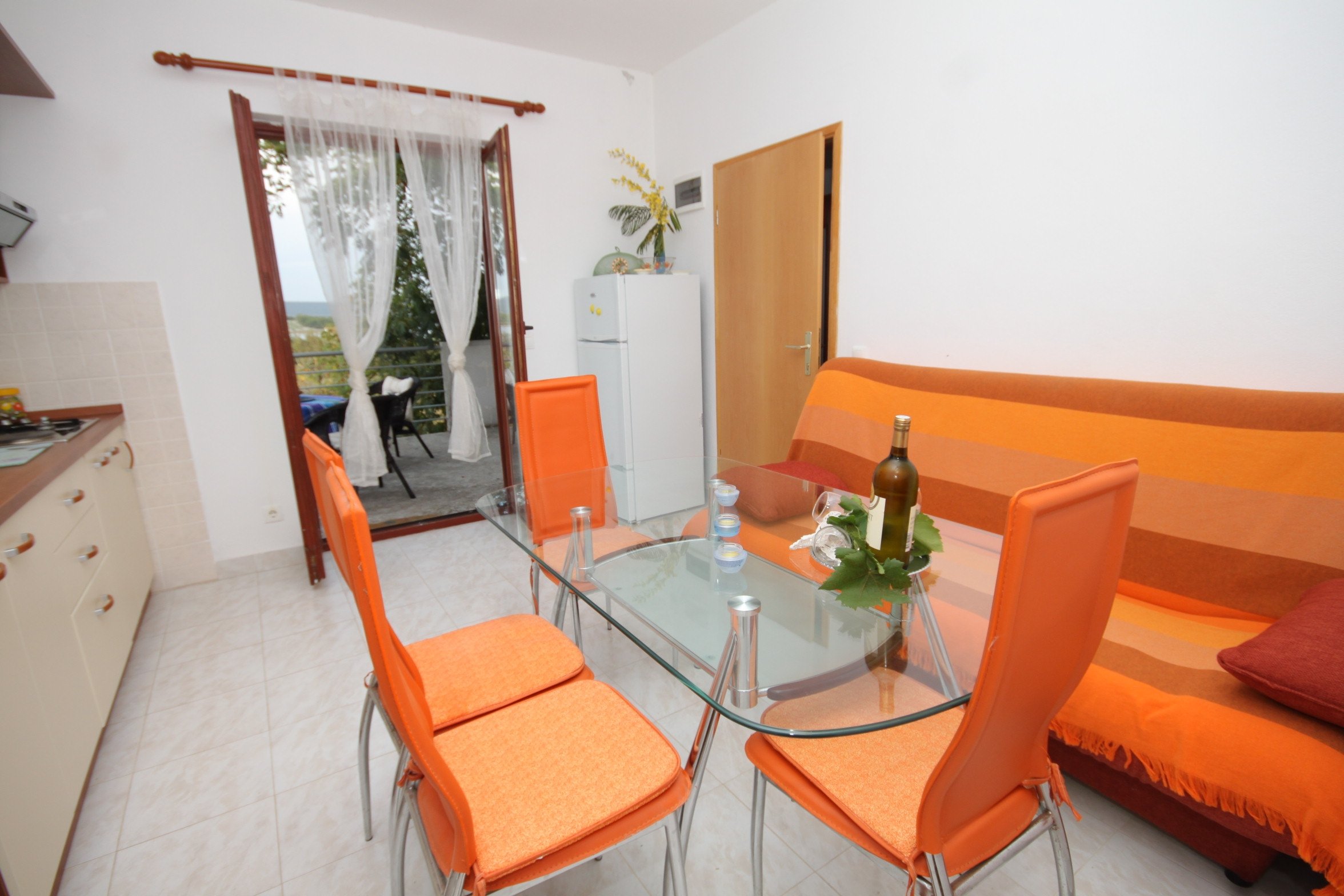 1-Zimmer-Ferienwohnung mit Terrasse und Meerblick Mrljane, Pasman A-84