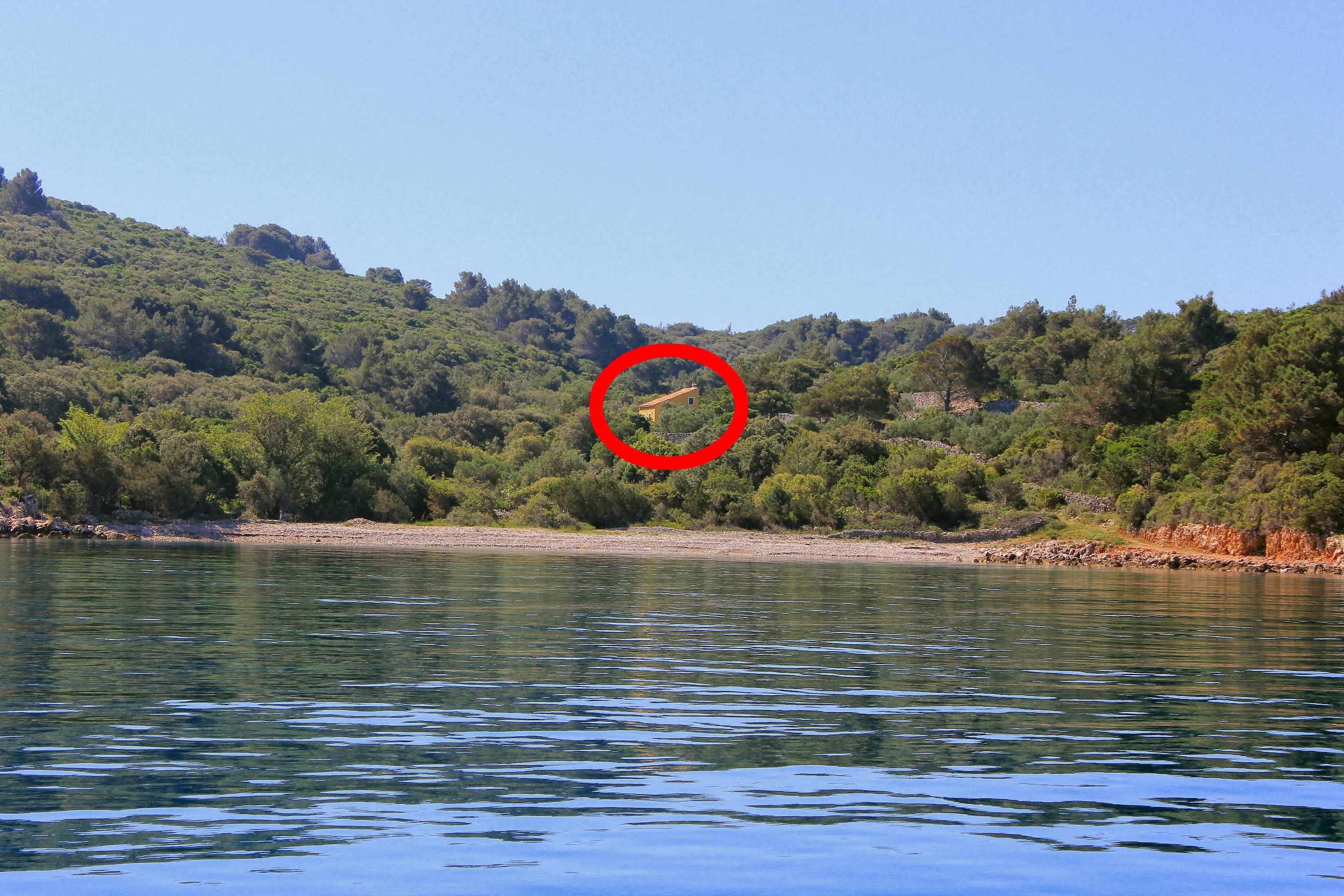 1-Zimmer-Haus mit Terrasse und Meerblick Bucht Studencic, Losinj K-326