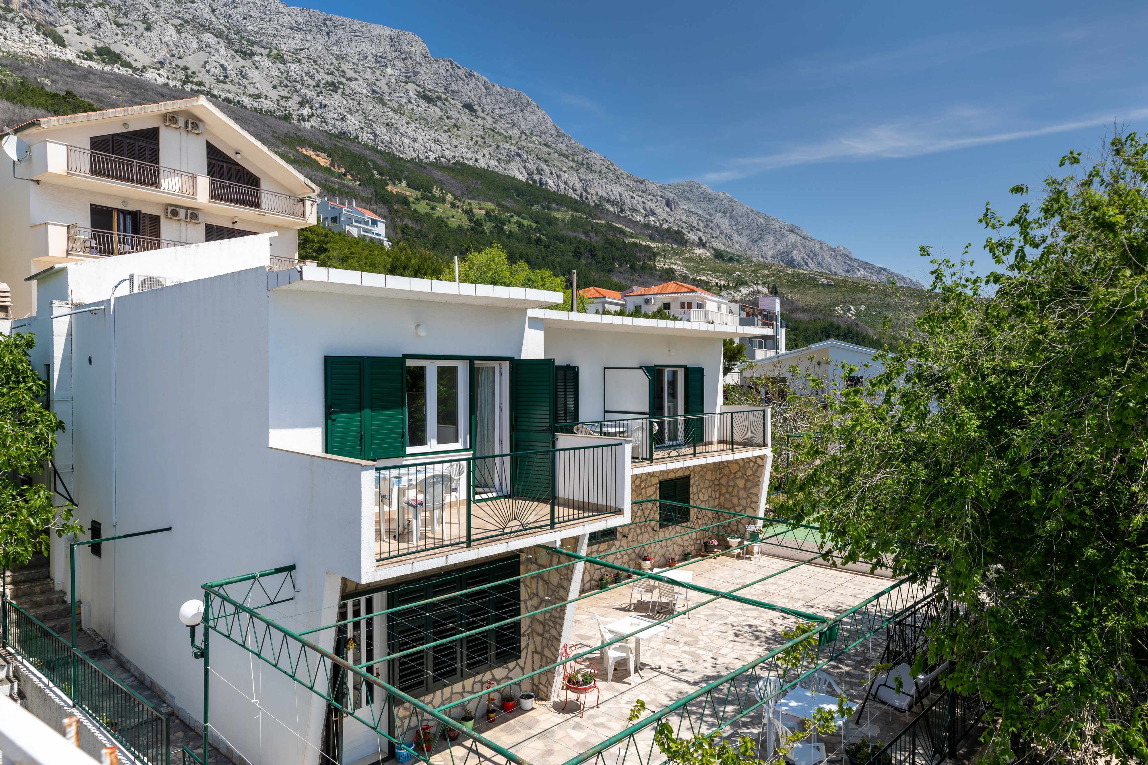 Studio Appartement mit Balkon und Meerblick Lokva Rogoznica, Omis AS-1