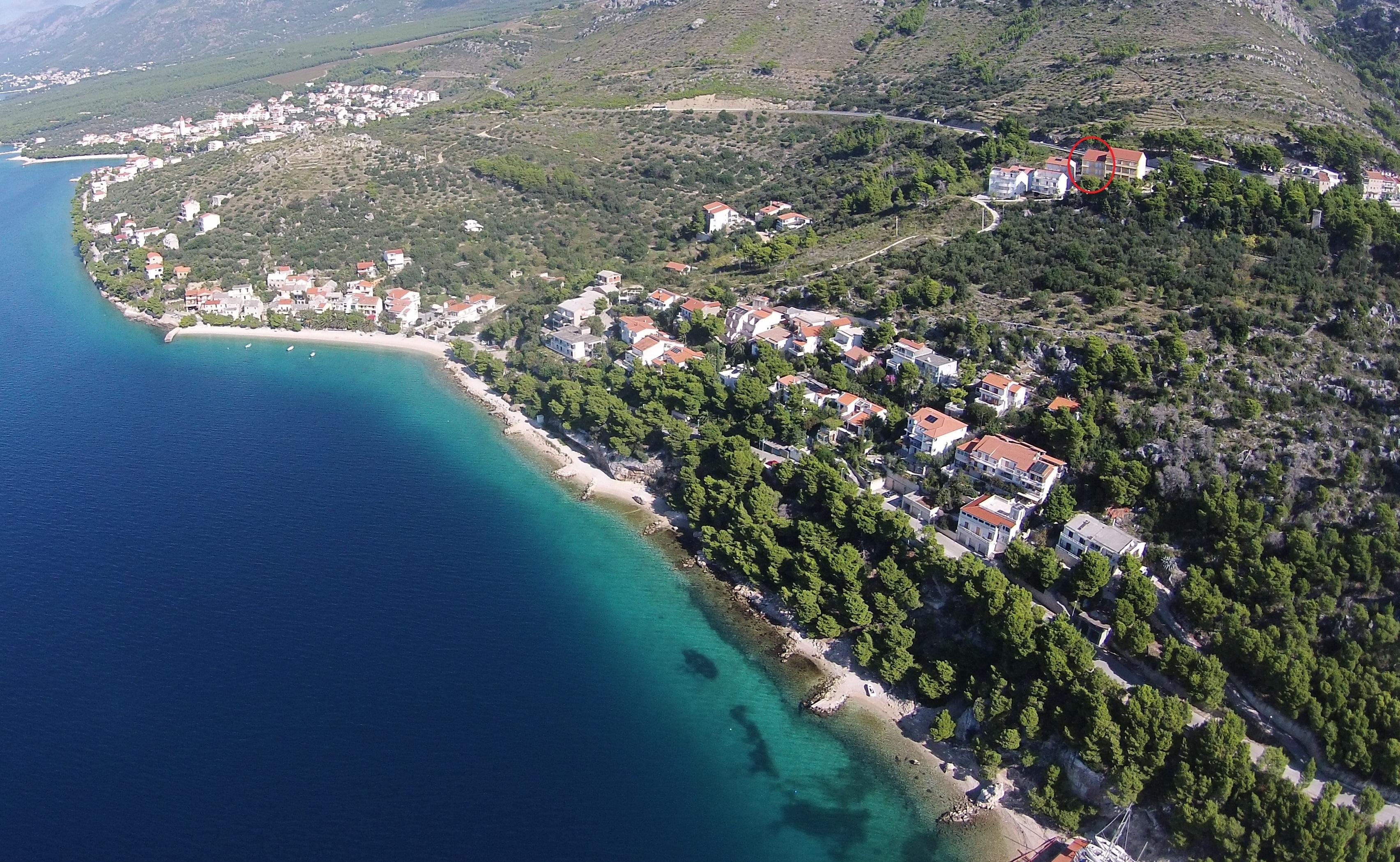 3-Zimmer-Ferienwohnung mit Balkon und Meerblick Krvavica, Makarska A-1