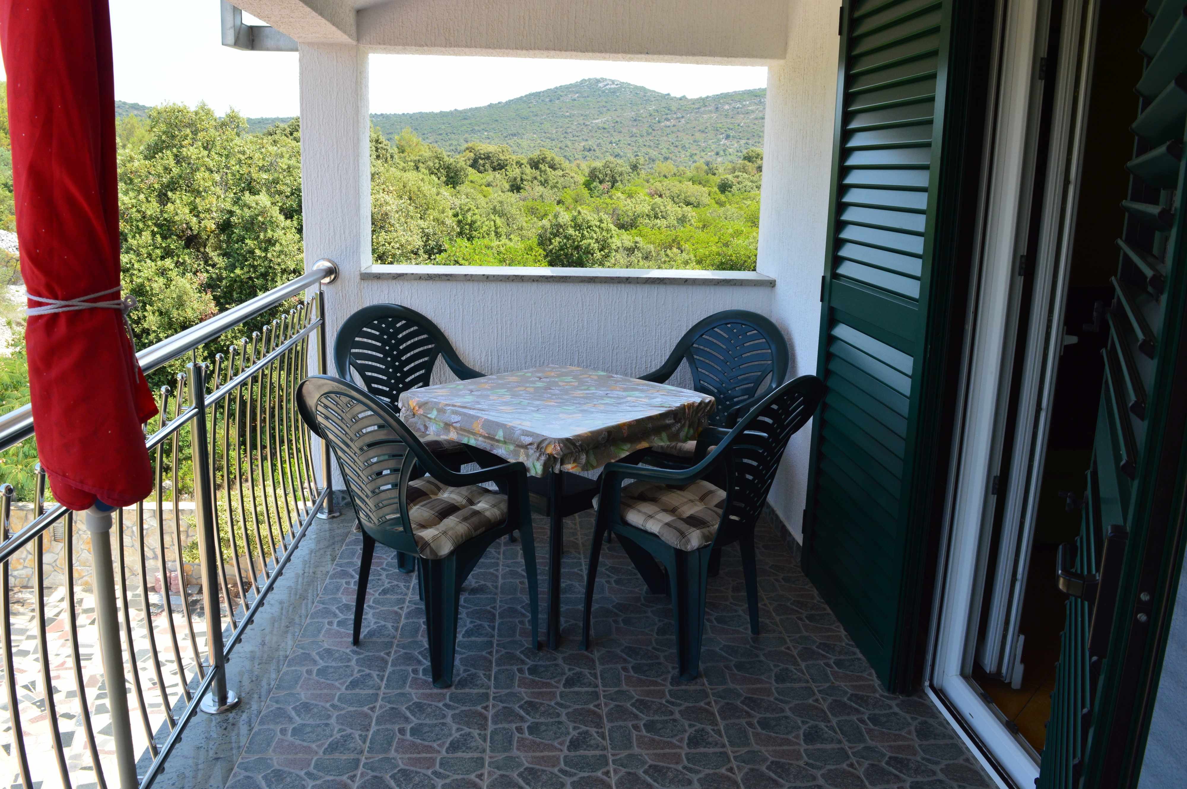 1-Zimmer-Ferienwohnung mit Balkon Bucht Ljubljeva, Trogir A-14314-c
