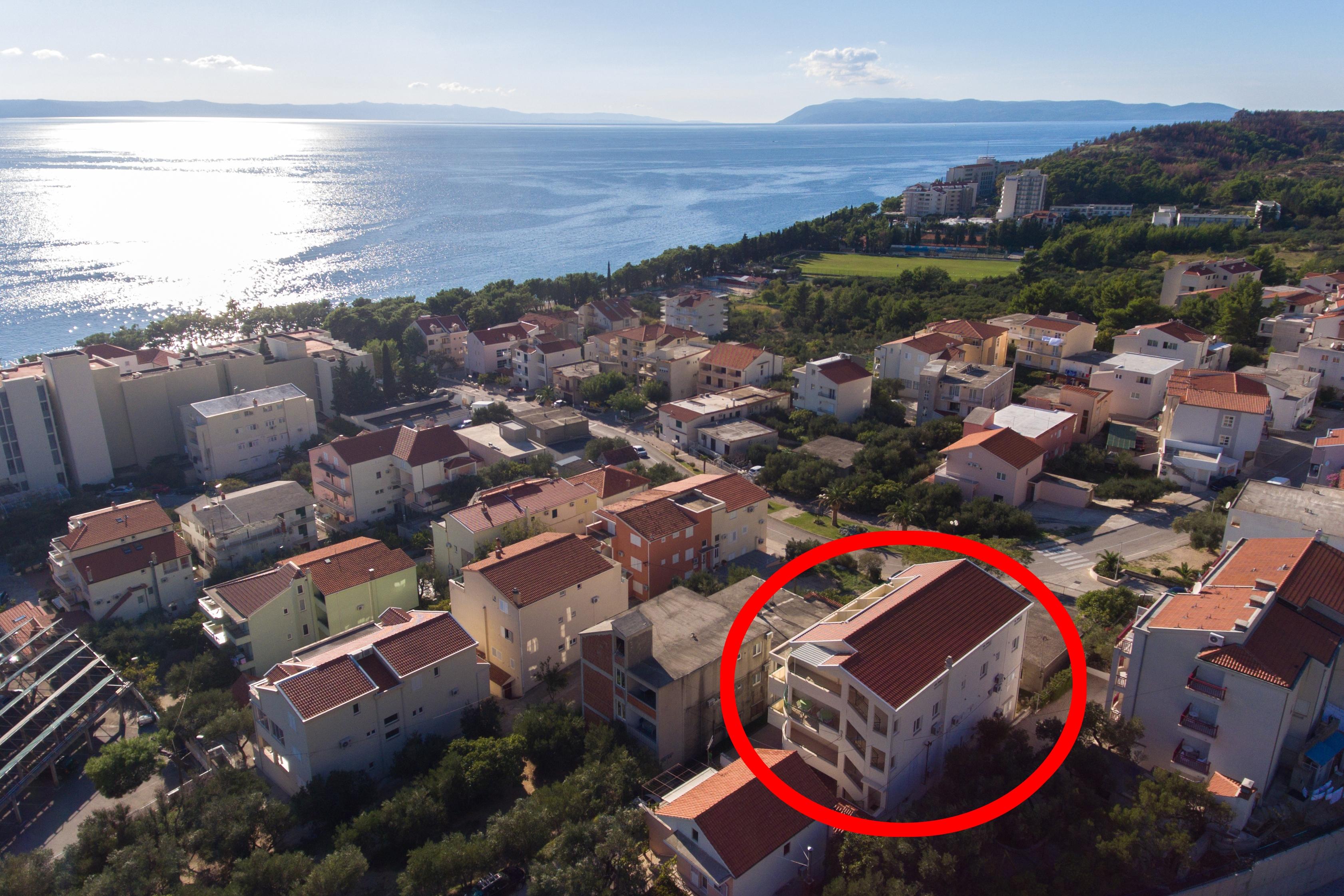 Studio Appartement mit Balkon und Meerblick Tucepi, Makarska AS-14457-
