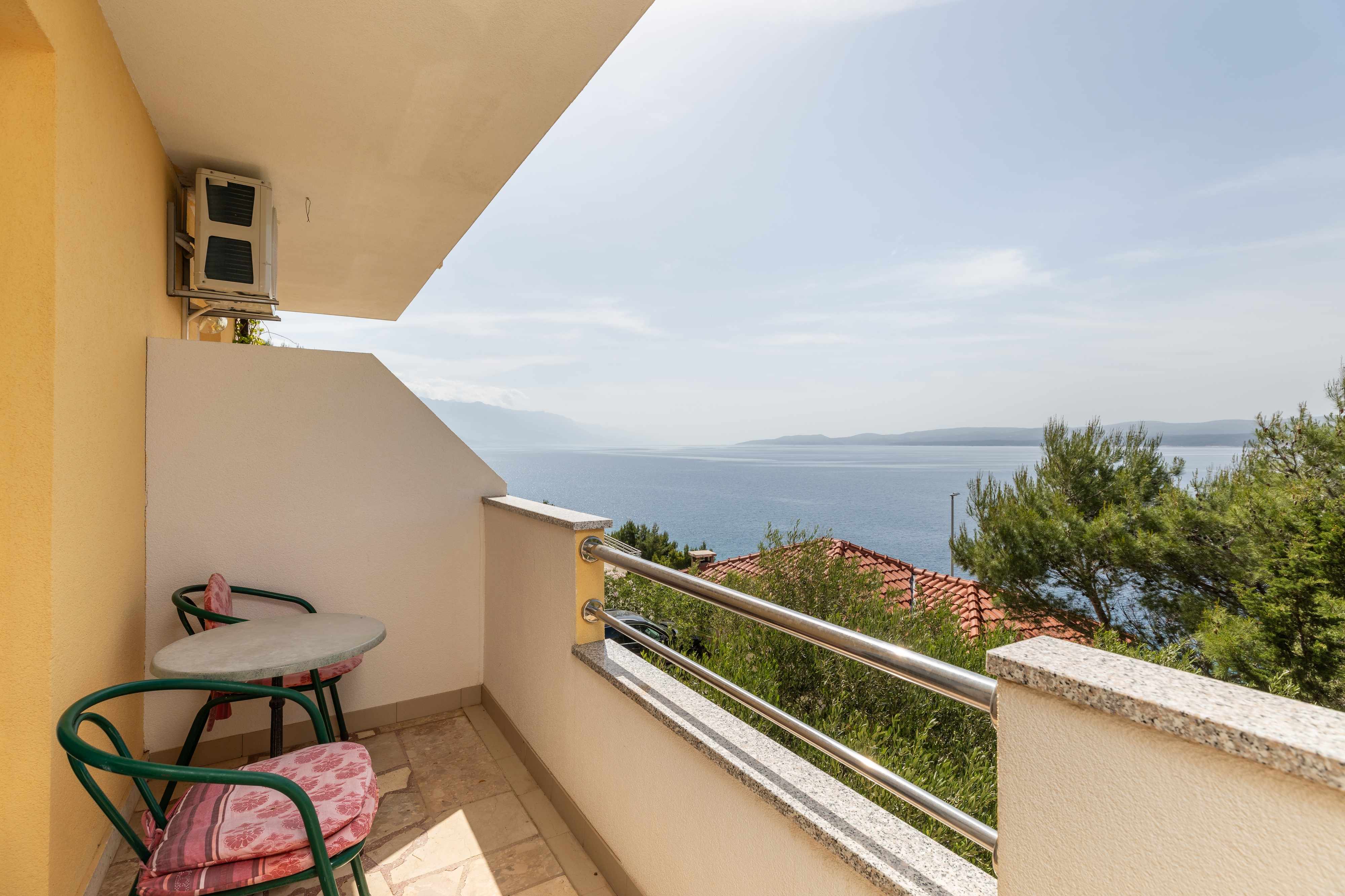 Studio Appartement mit Balkon und Meerblick Lokva Rogoznica, Omis AS-2
