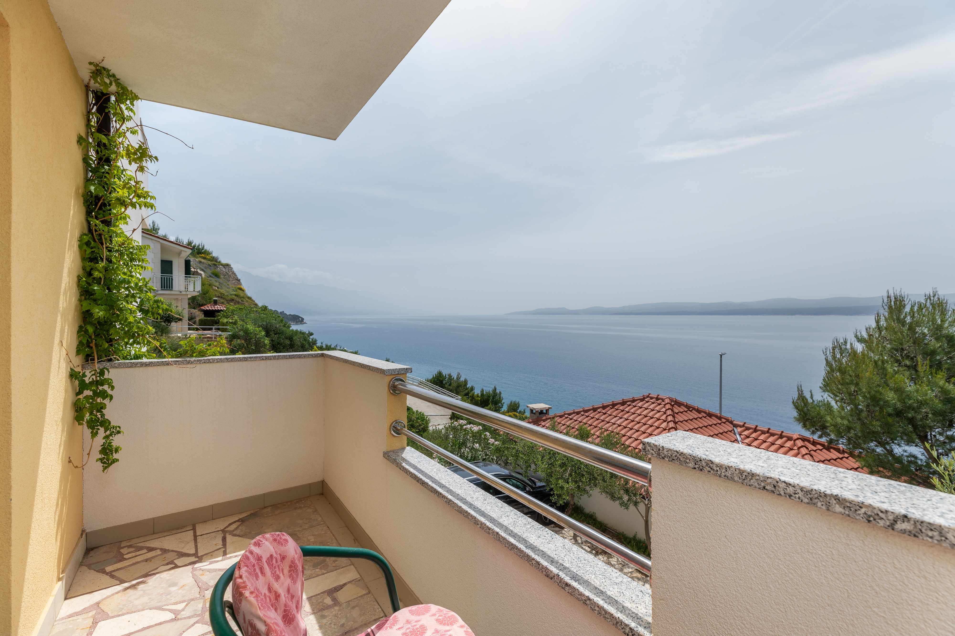 Studio Appartement mit Balkon und Meerblick Lokva Rogoznica, Omis AS-2