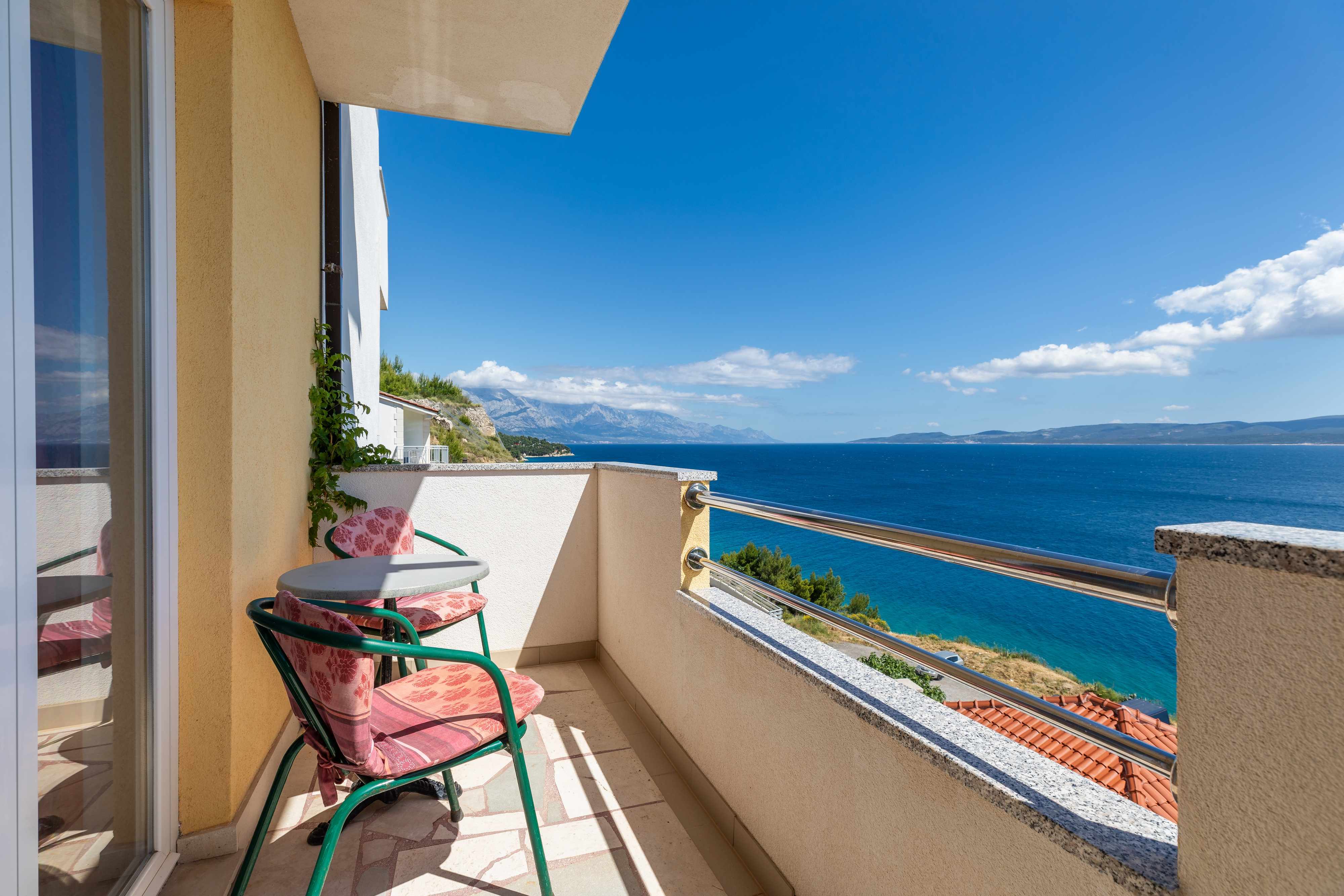 Studio Appartement mit Balkon und Meerblick Lokva Rogoznica, Omis AS-2
