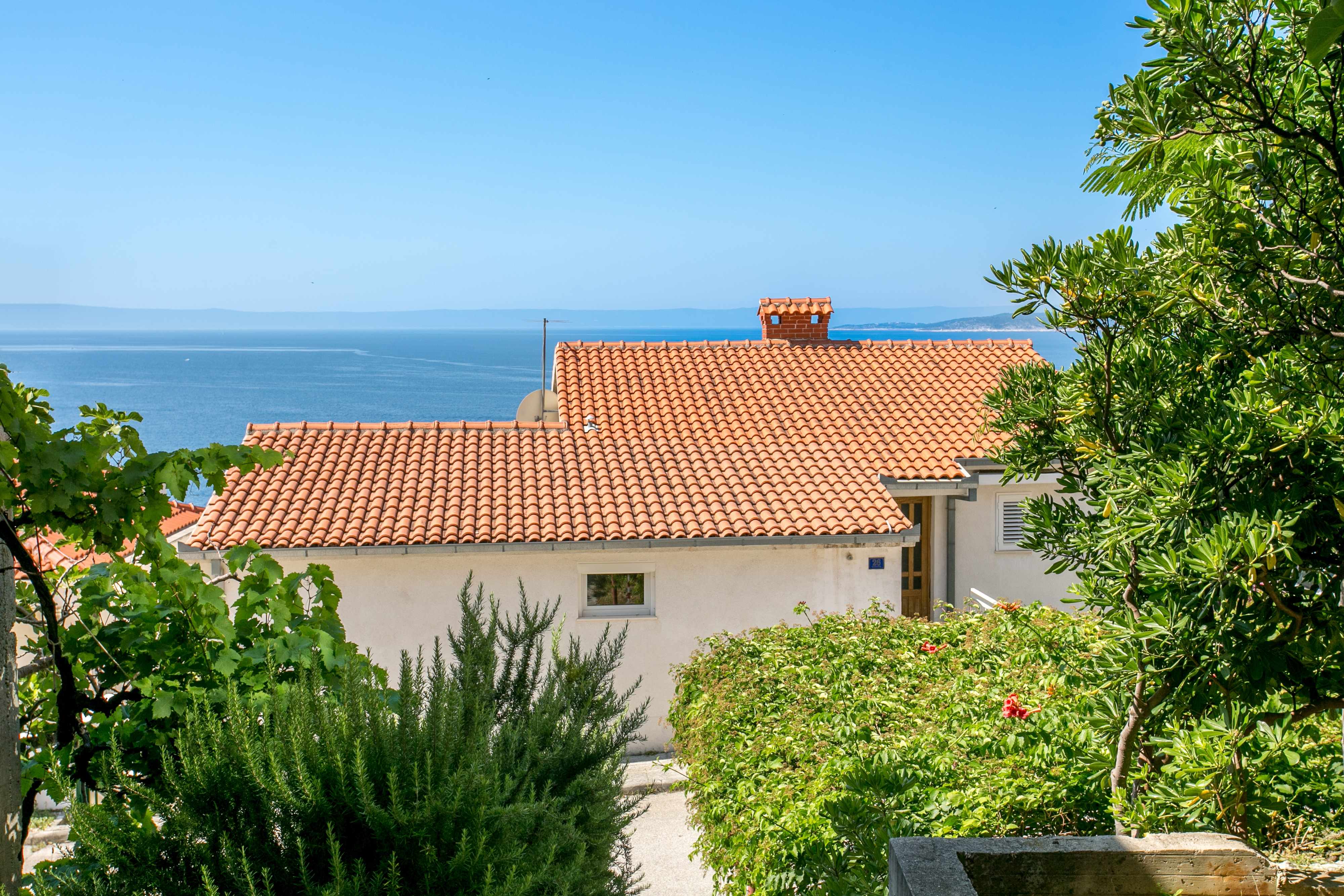 2-Zimmer-Ferienwohnung mit Terrasse und Meerblick Baska Voda (Makarska