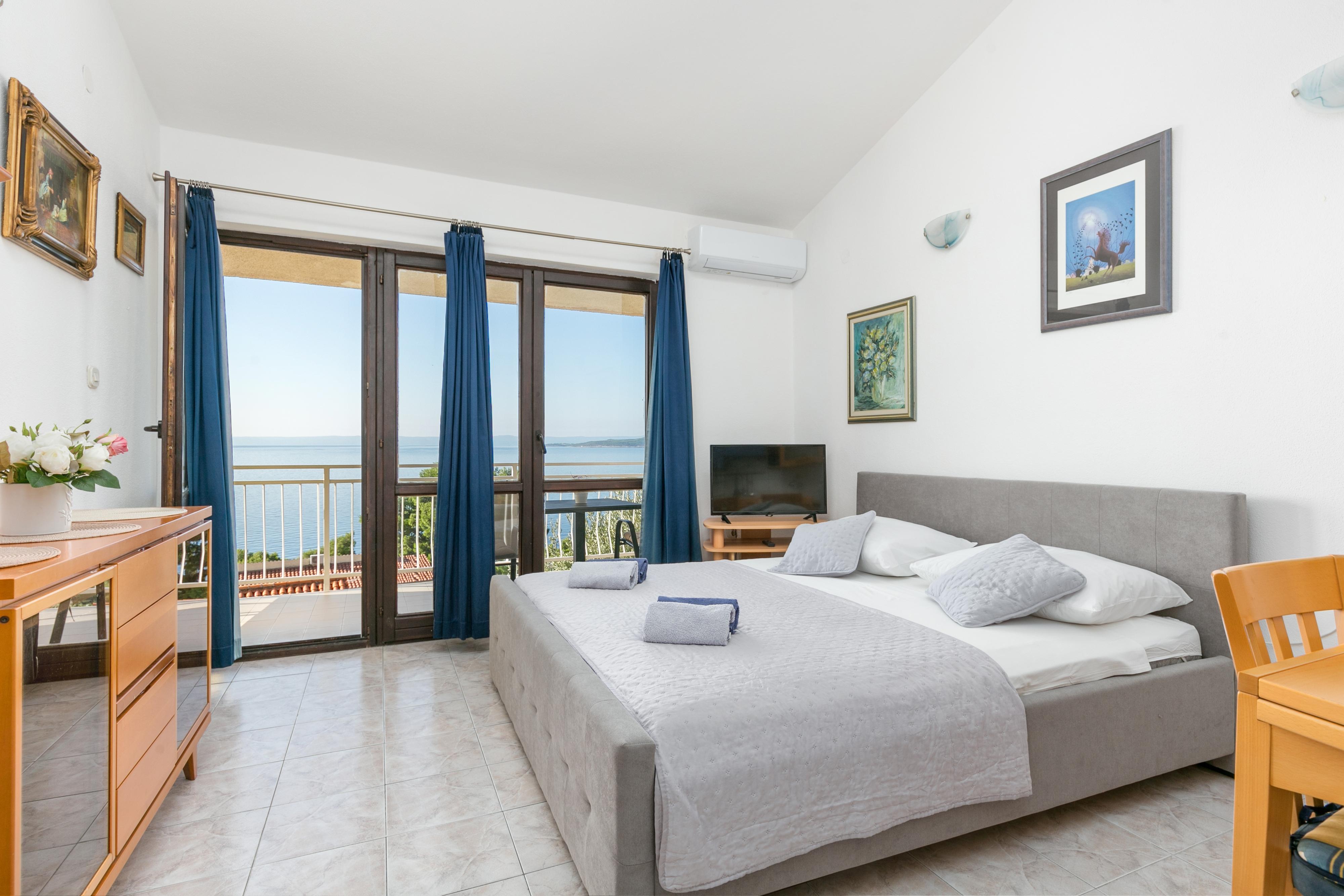 Studio Appartement mit Terrasse und Meerblick Baska Voda (Makarska) AS
