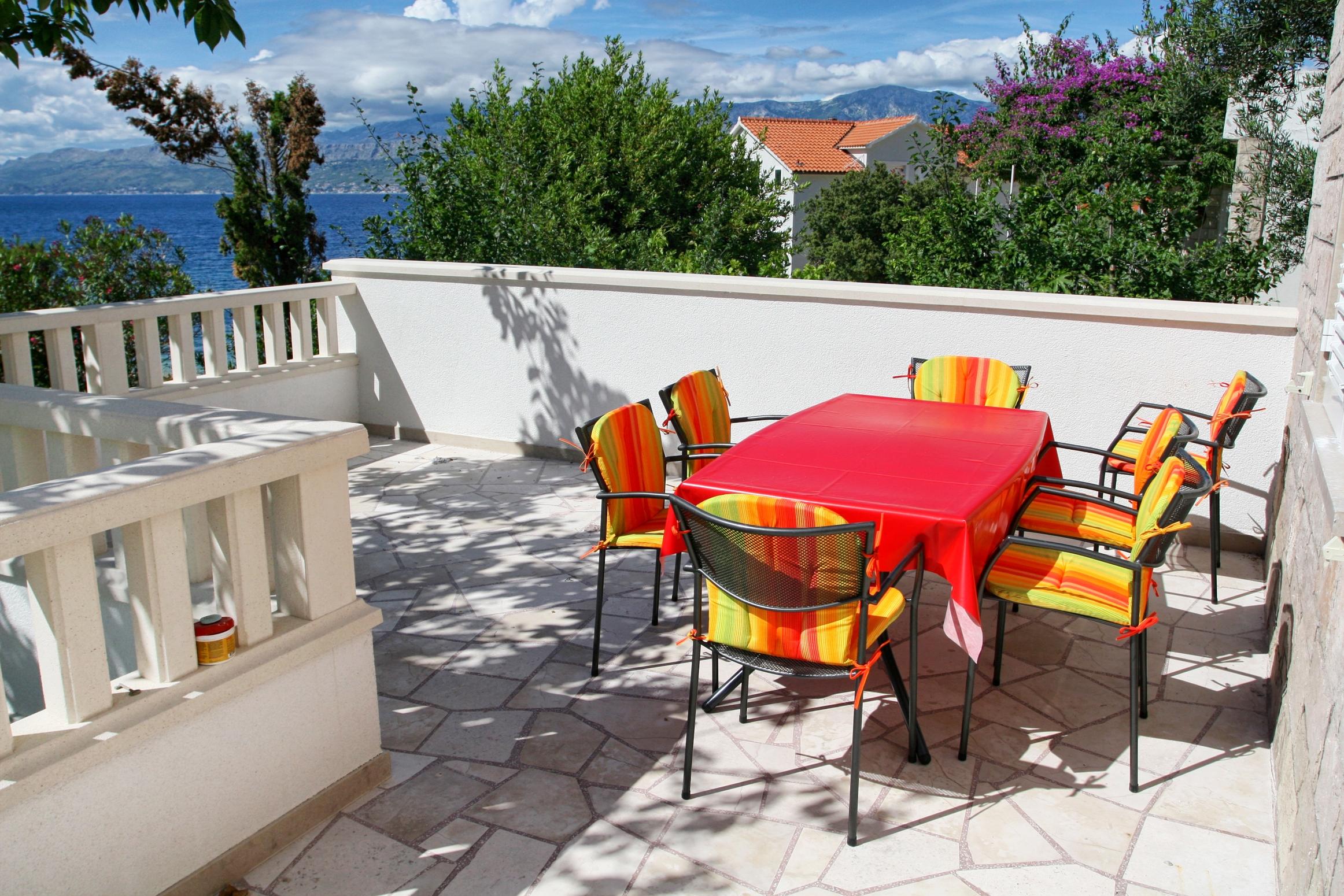 3-Zimmer-Ferienwohnung am Strand Postira, Brac A-5152-a