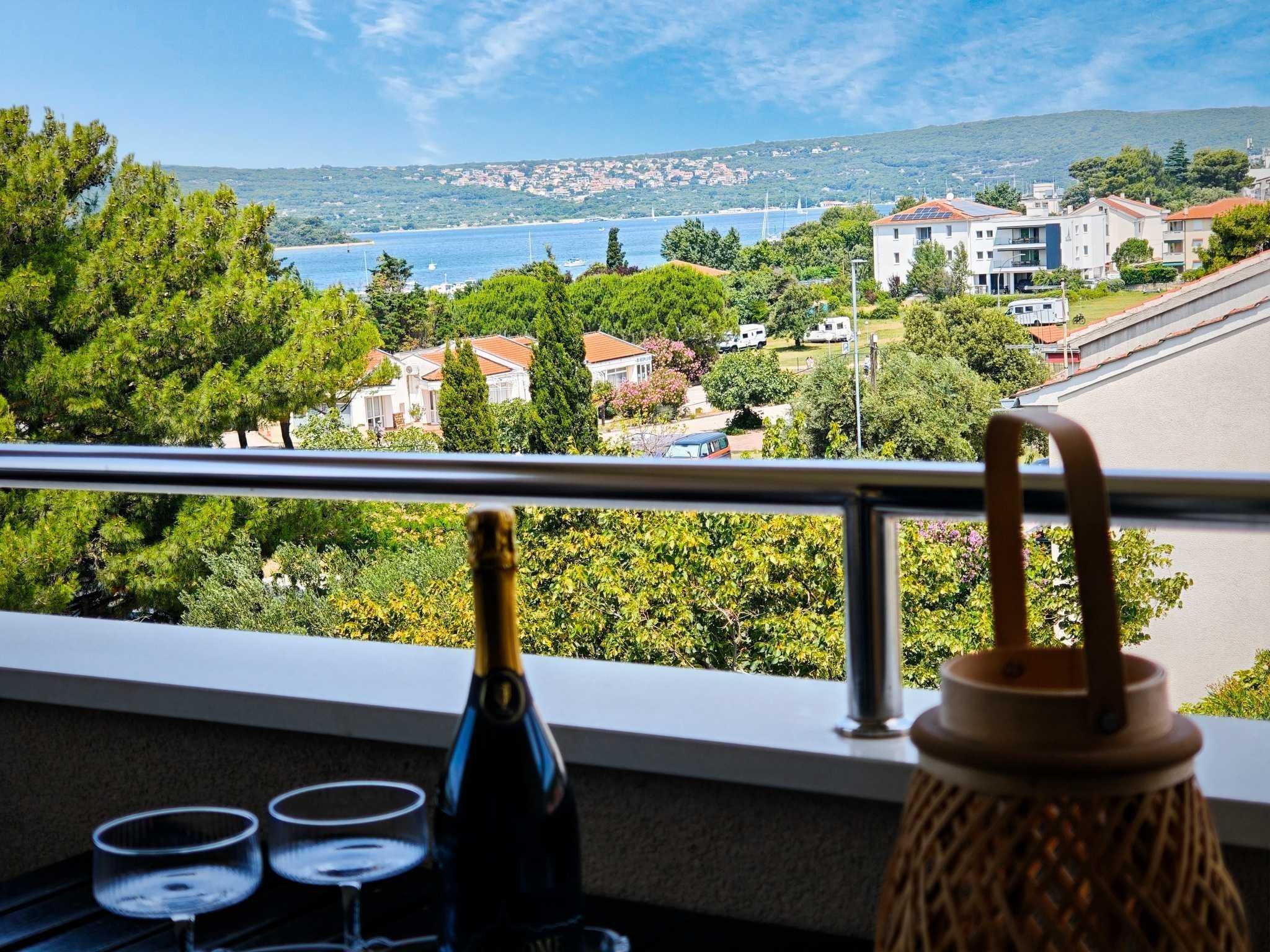1-Zimmer-Ferienwohnung mit Terrasse und Meerblick Punat, Krk A-20408-b