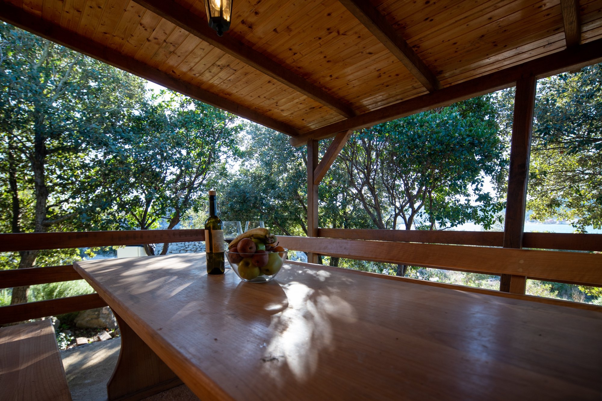 2-Zimmer-Haus mit Terrasse und Meerblick Bucht Babac, Pasman K-20901