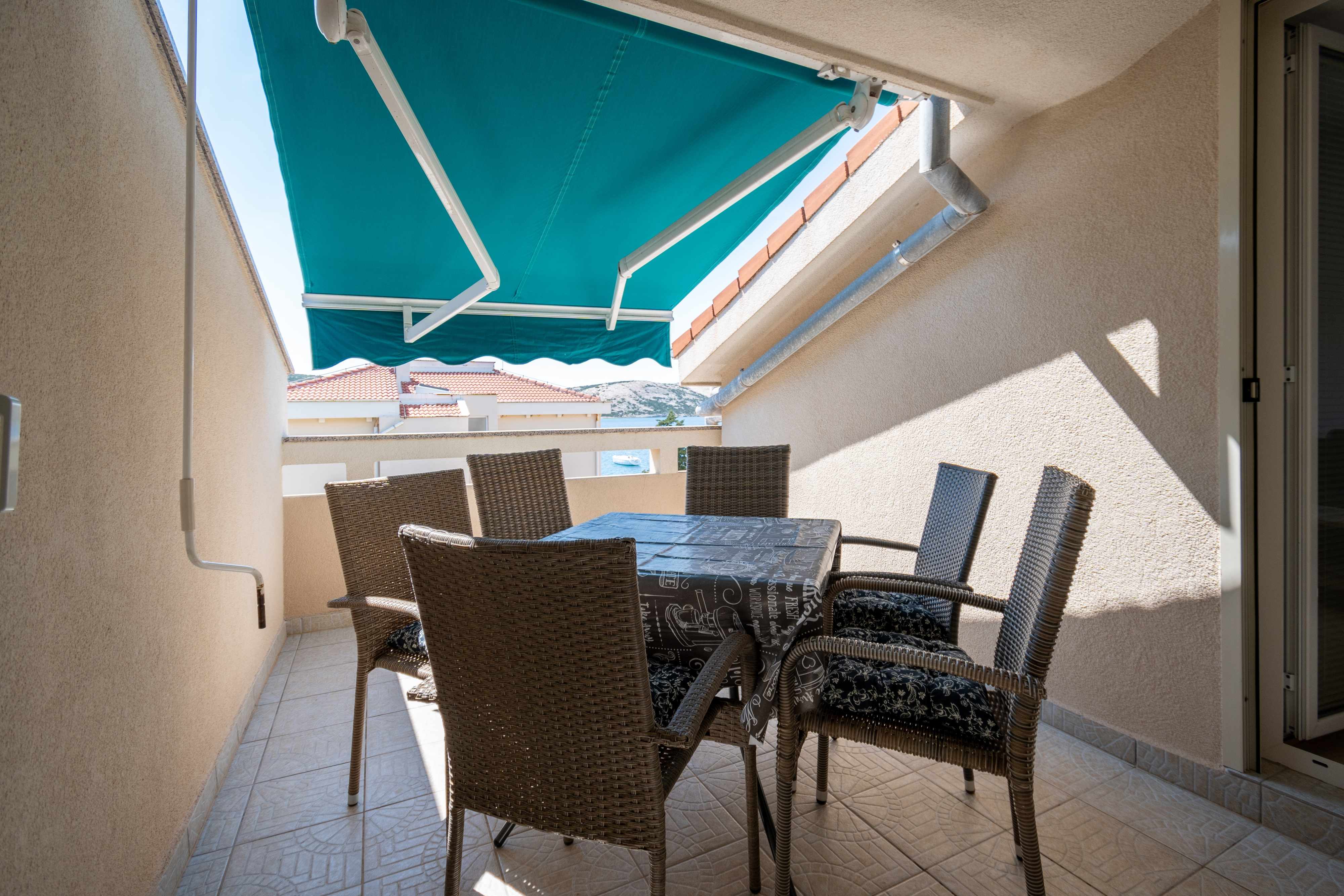 3-Zimmer-Ferienwohnung am Strand Stara Novalja (Pag) A-21662-d