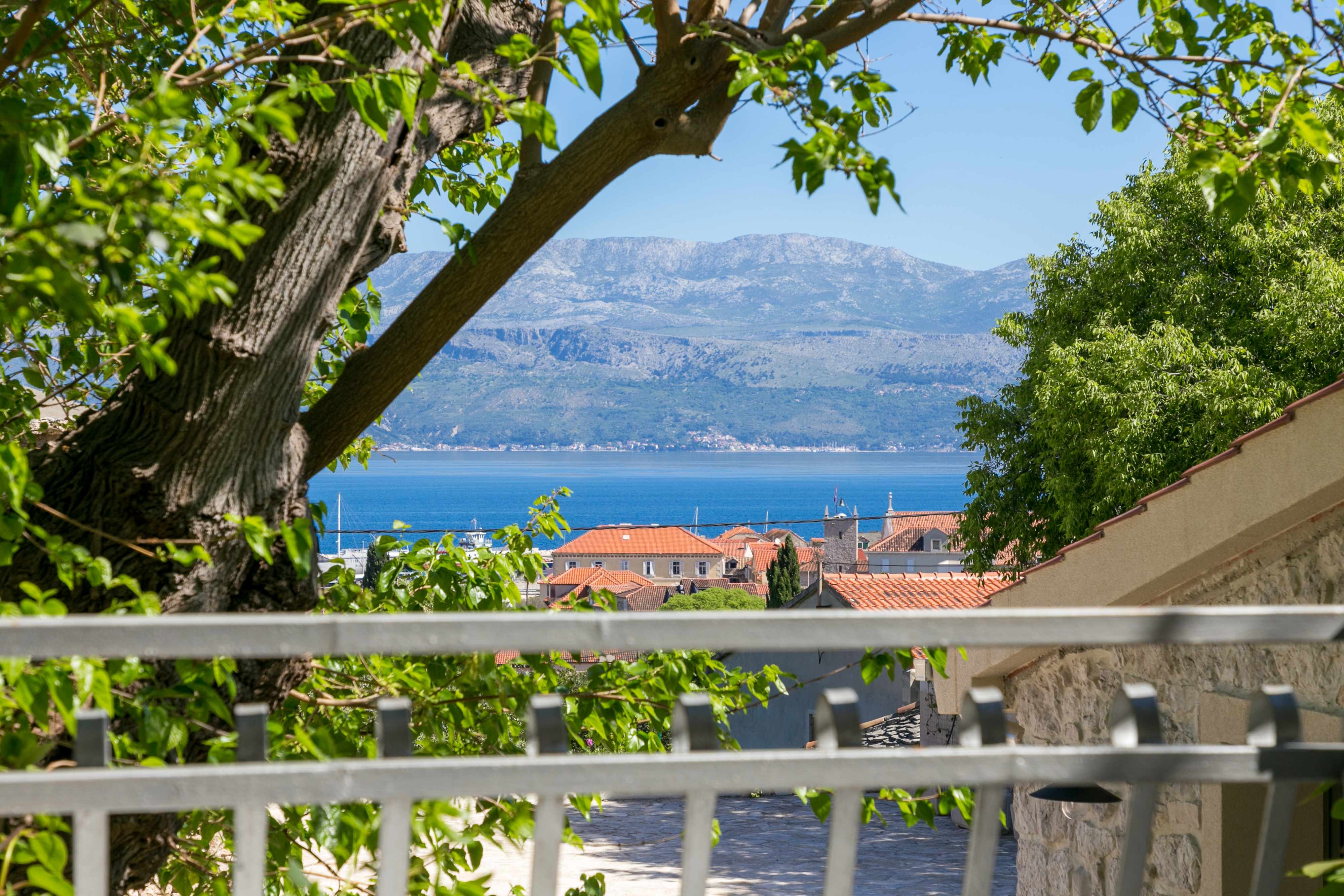 Studio Appartement mit Terrasse und Meerblick Supetar, Brac AS-22123-a
