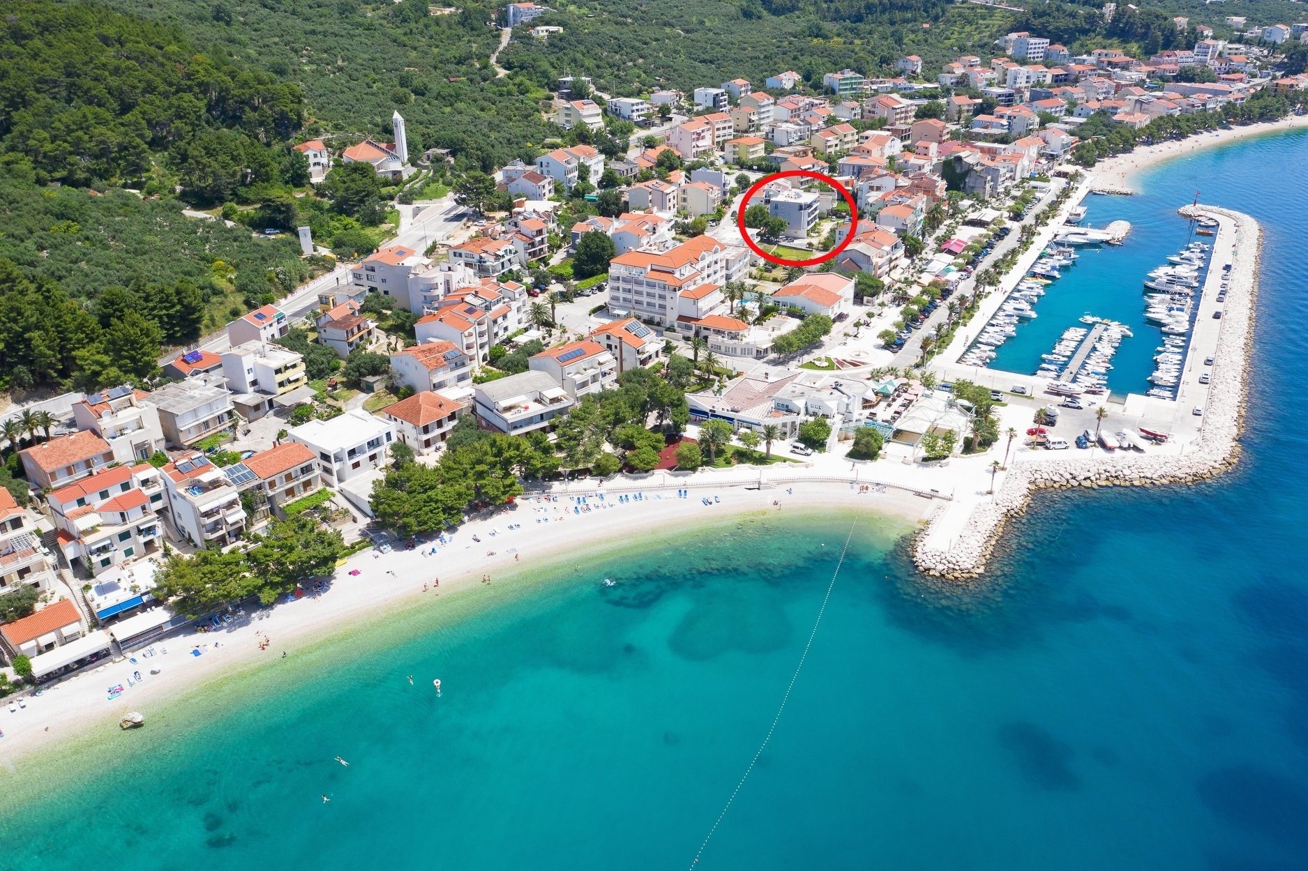 2-Zimmer-Ferienwohnung mit Balkon und Meerblick Tucepi, Makarska A-232