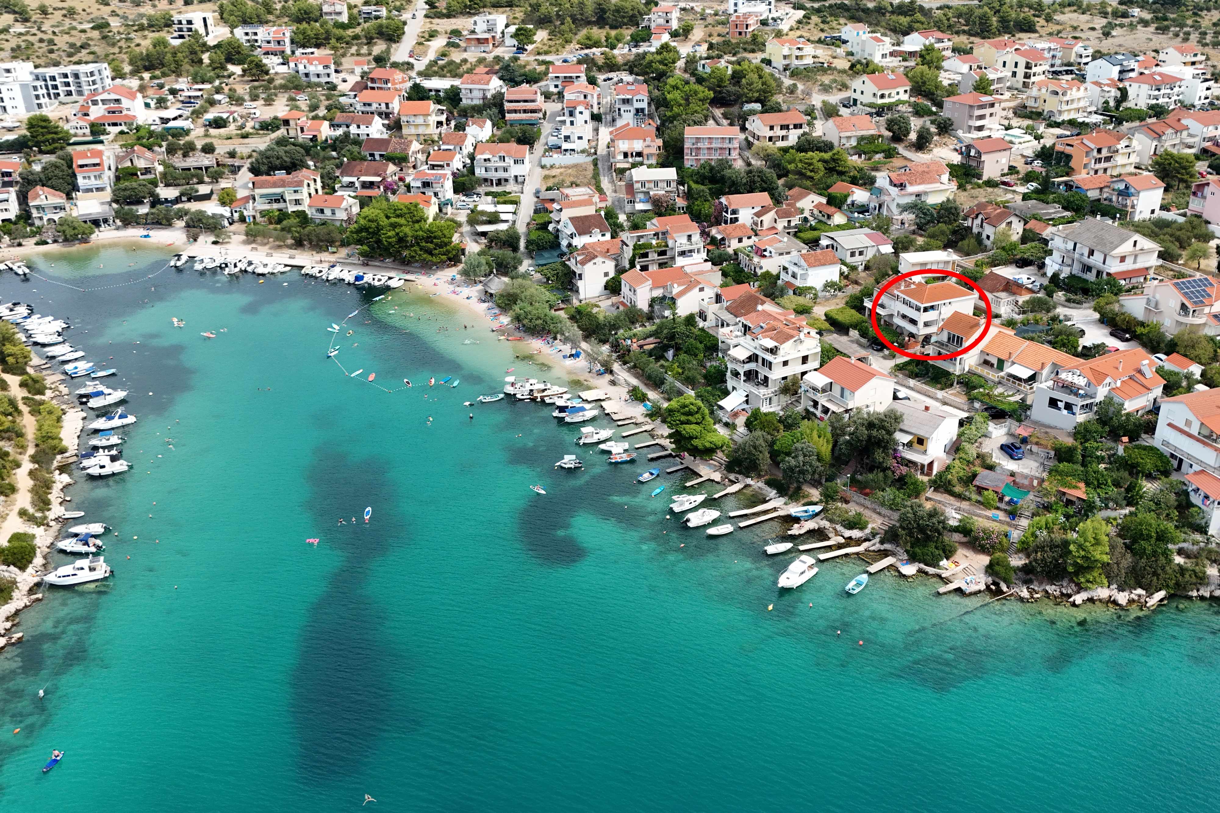 2-Zimmer-Ferienwohnung mit Terrasse und Meerblick Grebastica, Sibenik