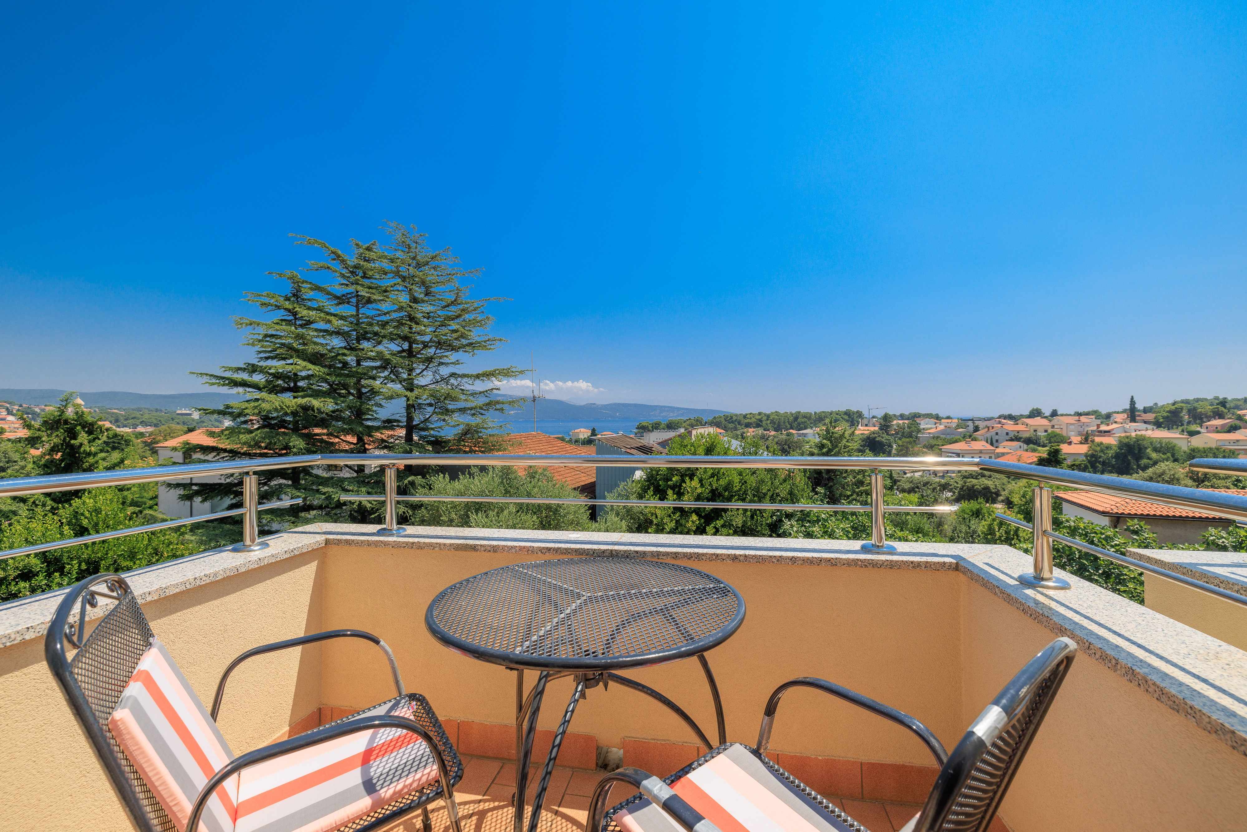 1-Zimmer-Ferienwohnung mit Balkon und Meerblick Krk A-24809-b