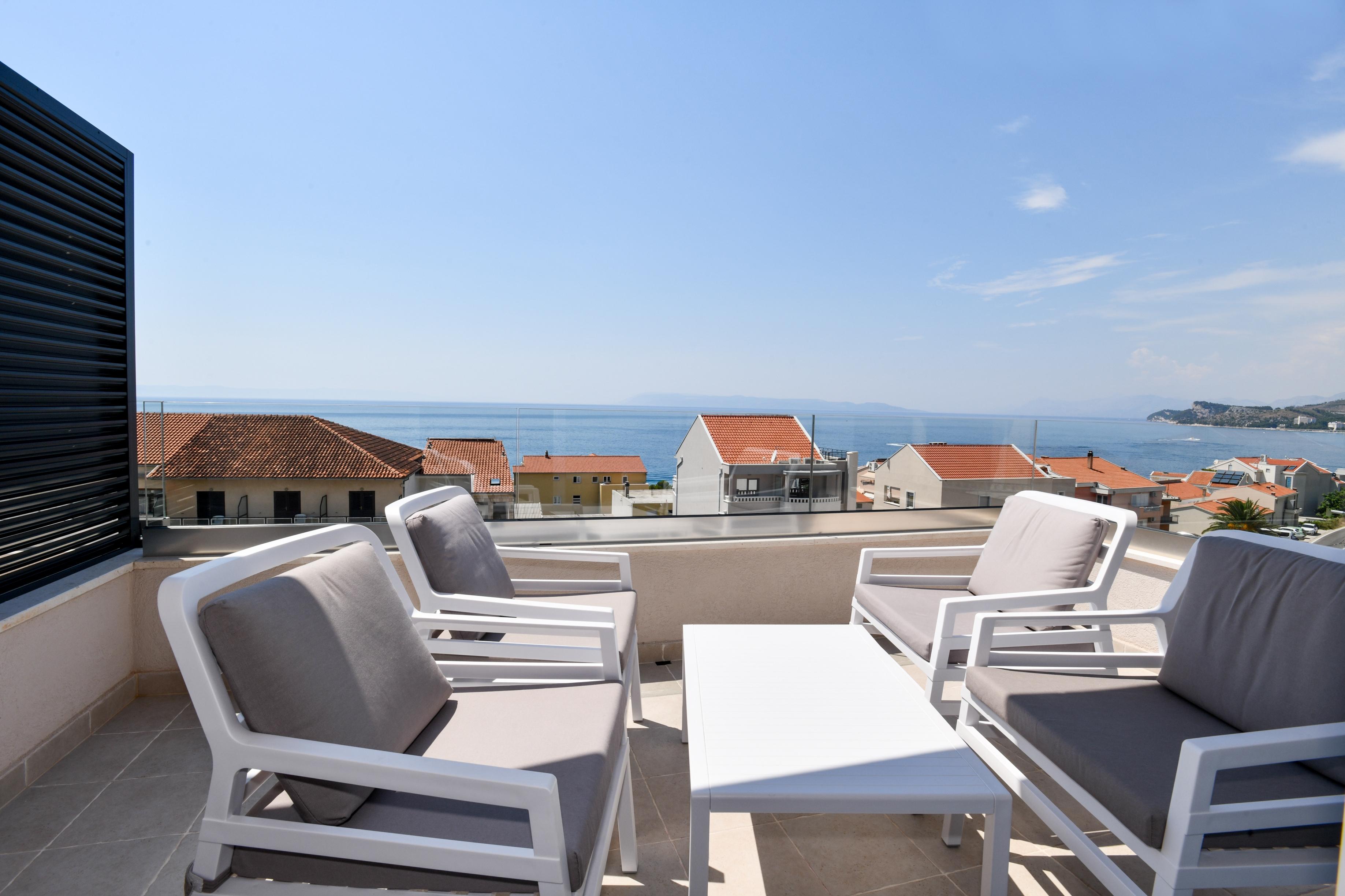 2-Zimmer-Ferienwohnung mit Terrasse und Meerblick Tucepi, Makarska A-1