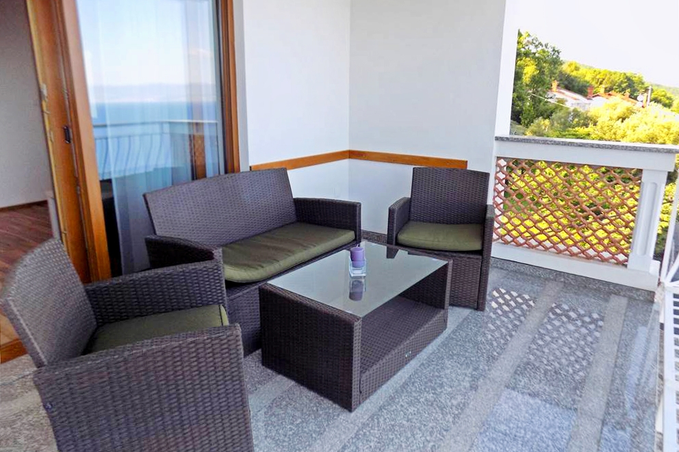 1-Zimmer-Ferienwohnung mit Terrasse und Meerblick Moscenice, Opatija A