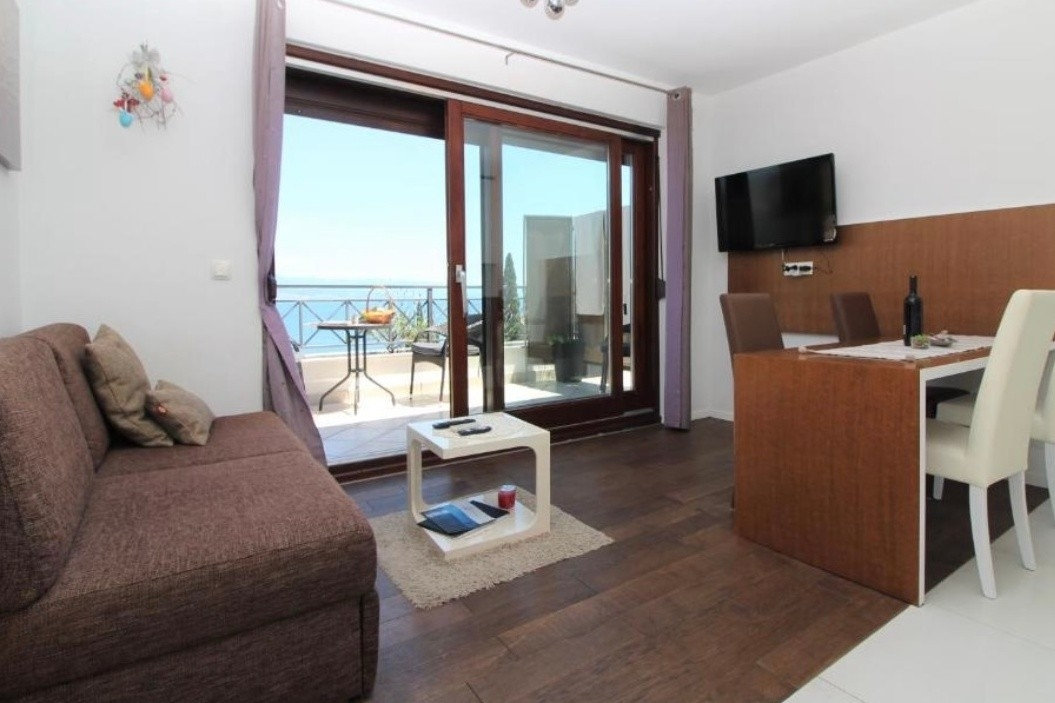 1-Zimmer-Ferienwohnung mit Terrasse und Meerblick Opatija A-24419-a