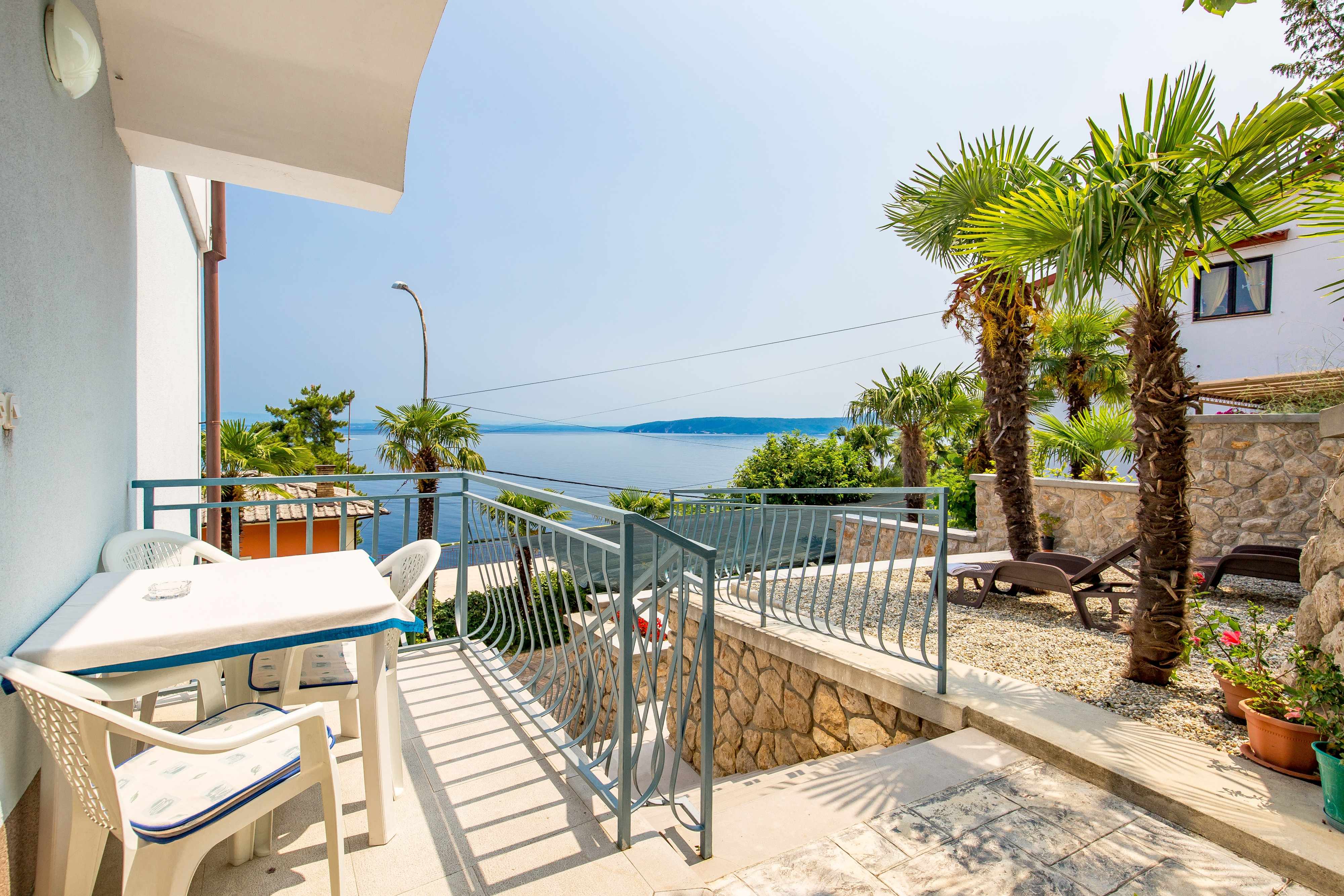1-Zimmer-Ferienwohnung mit Terrasse und Meerblick Moscenicka Draga, Op