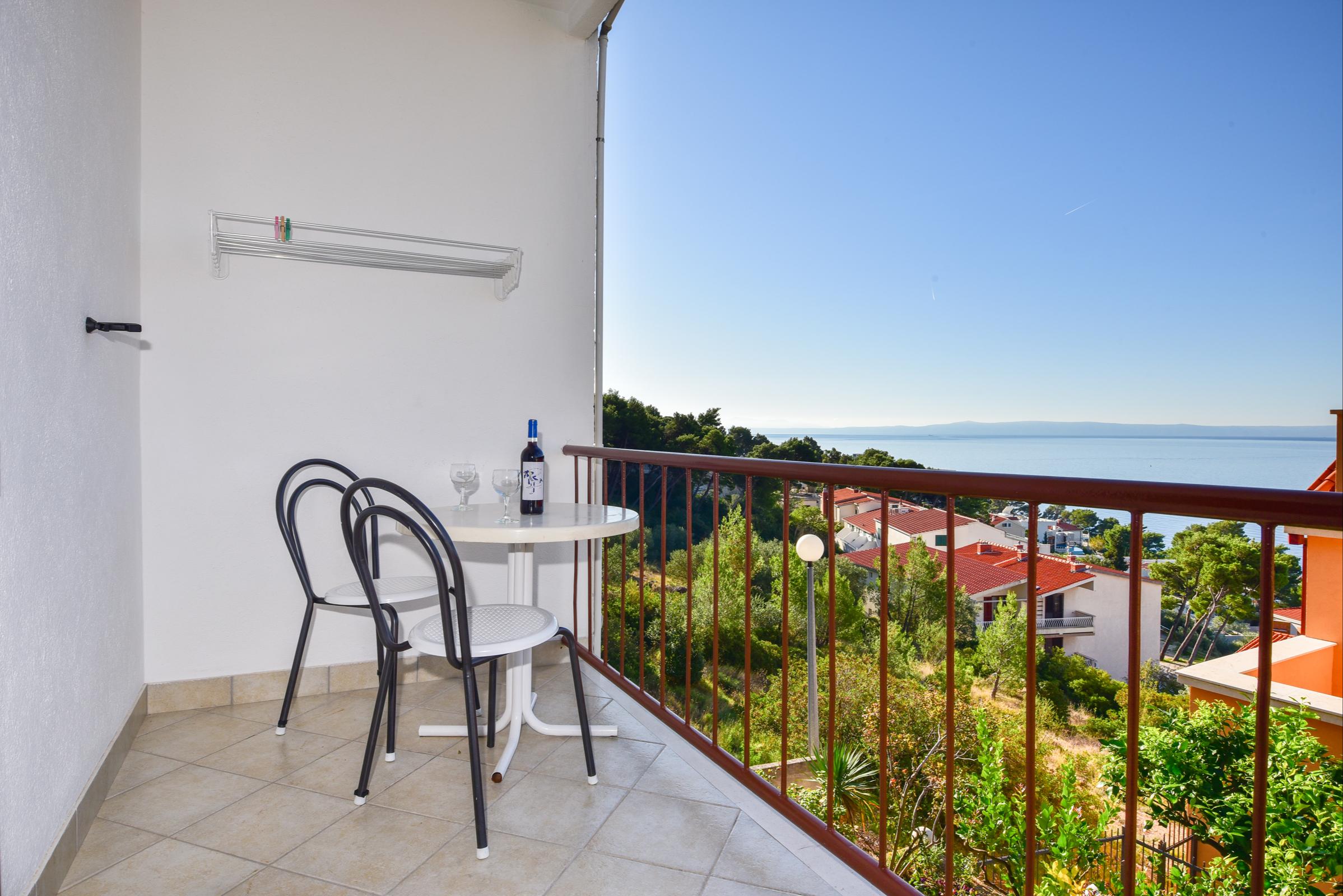 Studio mit Balkon und Meerblick