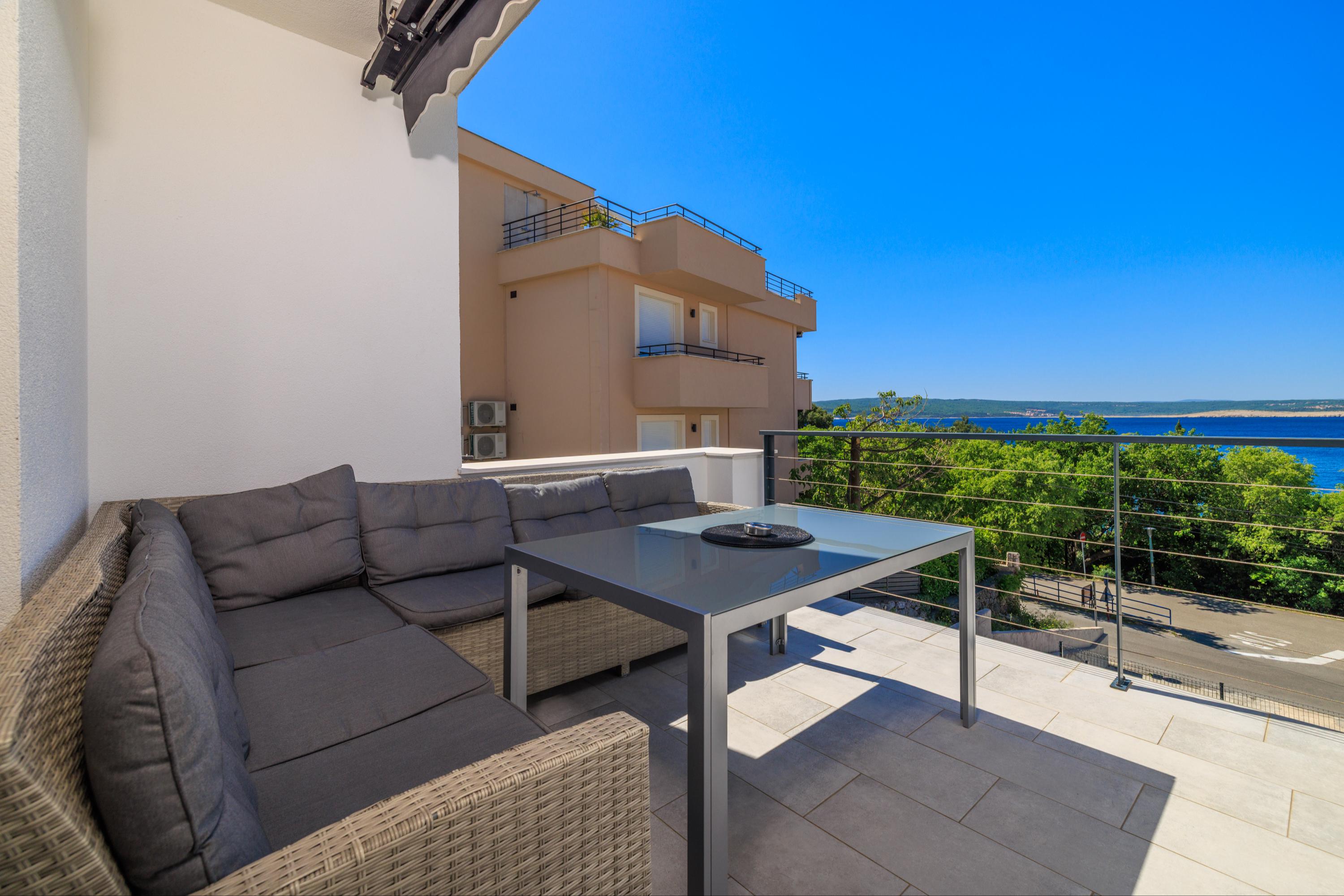 Modernes Apartment mit Meerblick und in Strandnähe