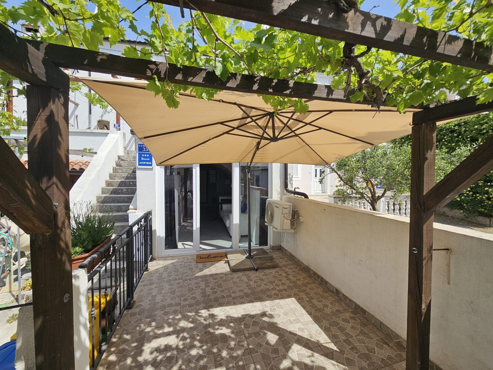 Ferienwohnung in Punat mit Klima, Internet